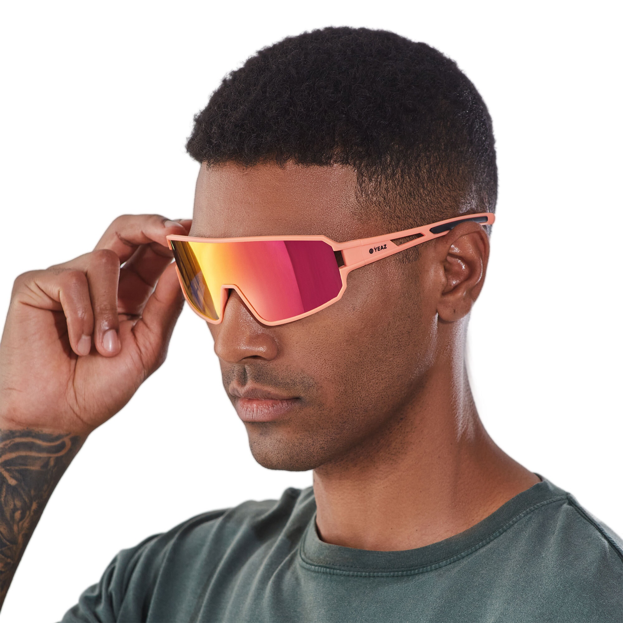 YEAZ Sportbrille »Sport-Sonnenbrille Red/Pink SUNWAVE«
