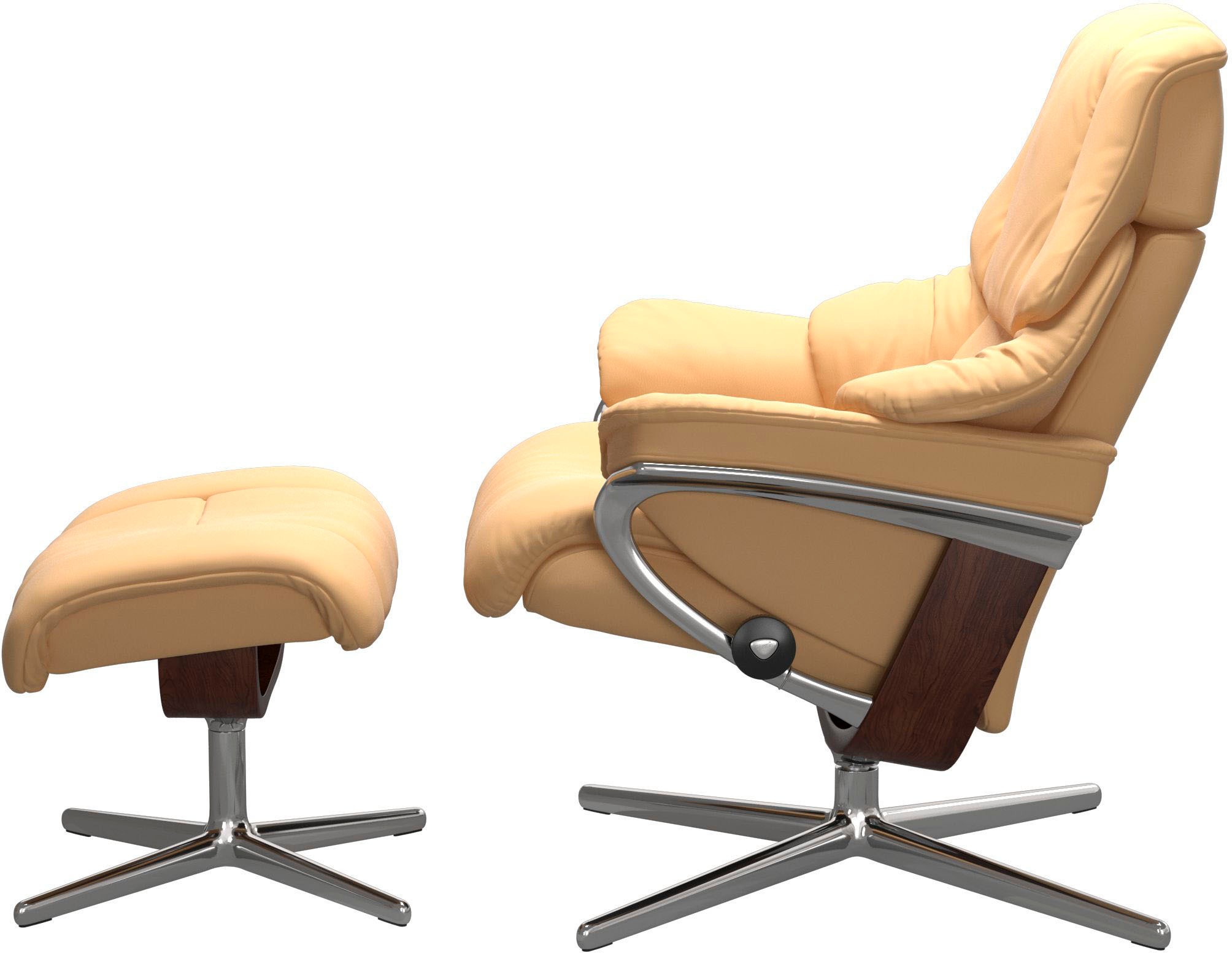 Stressless® Relaxsessel »Reno« mit Cross Base, Größe S, M & L, Holzakzent Braun