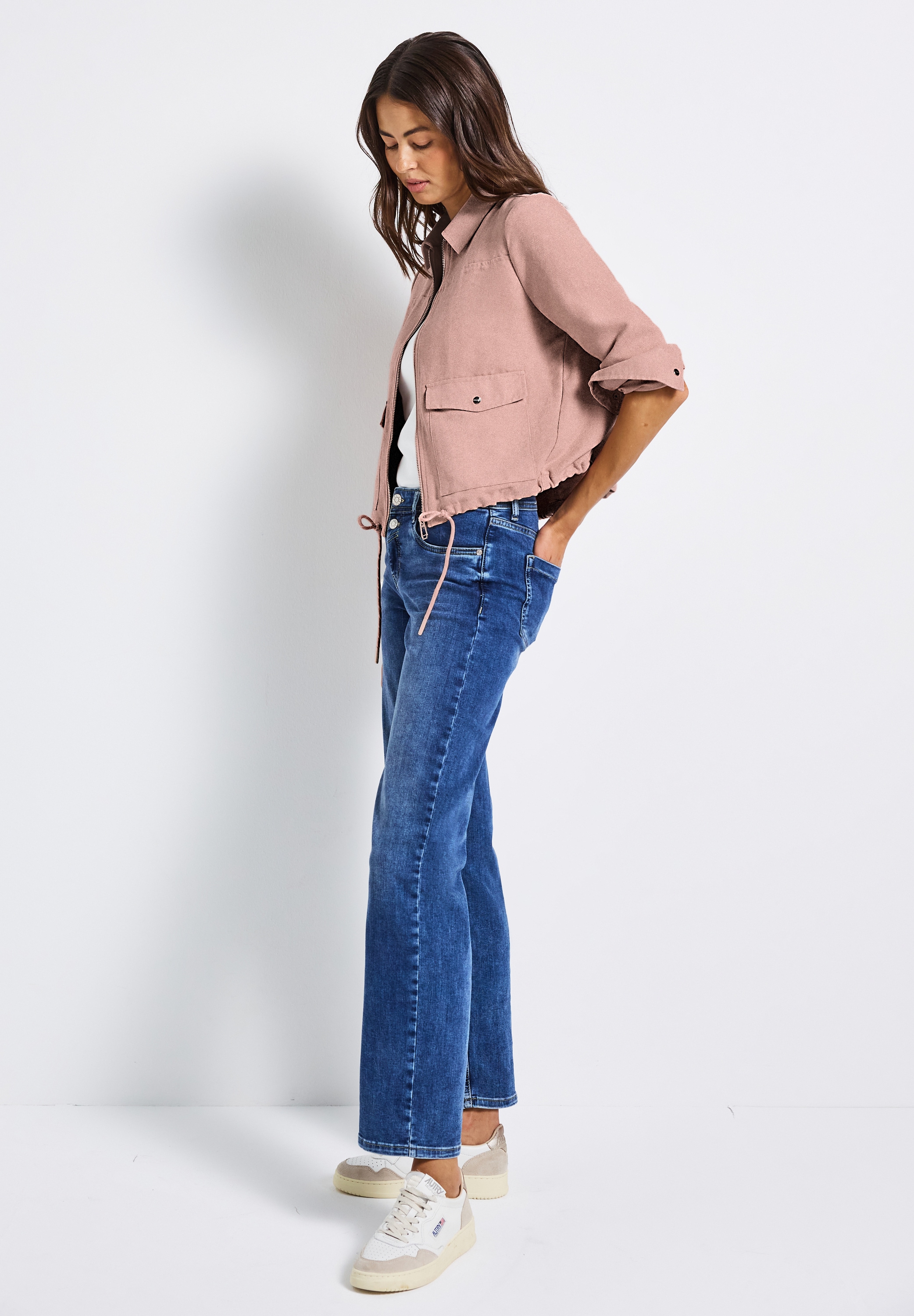 STREET ONE Cordjacke mit Zipper