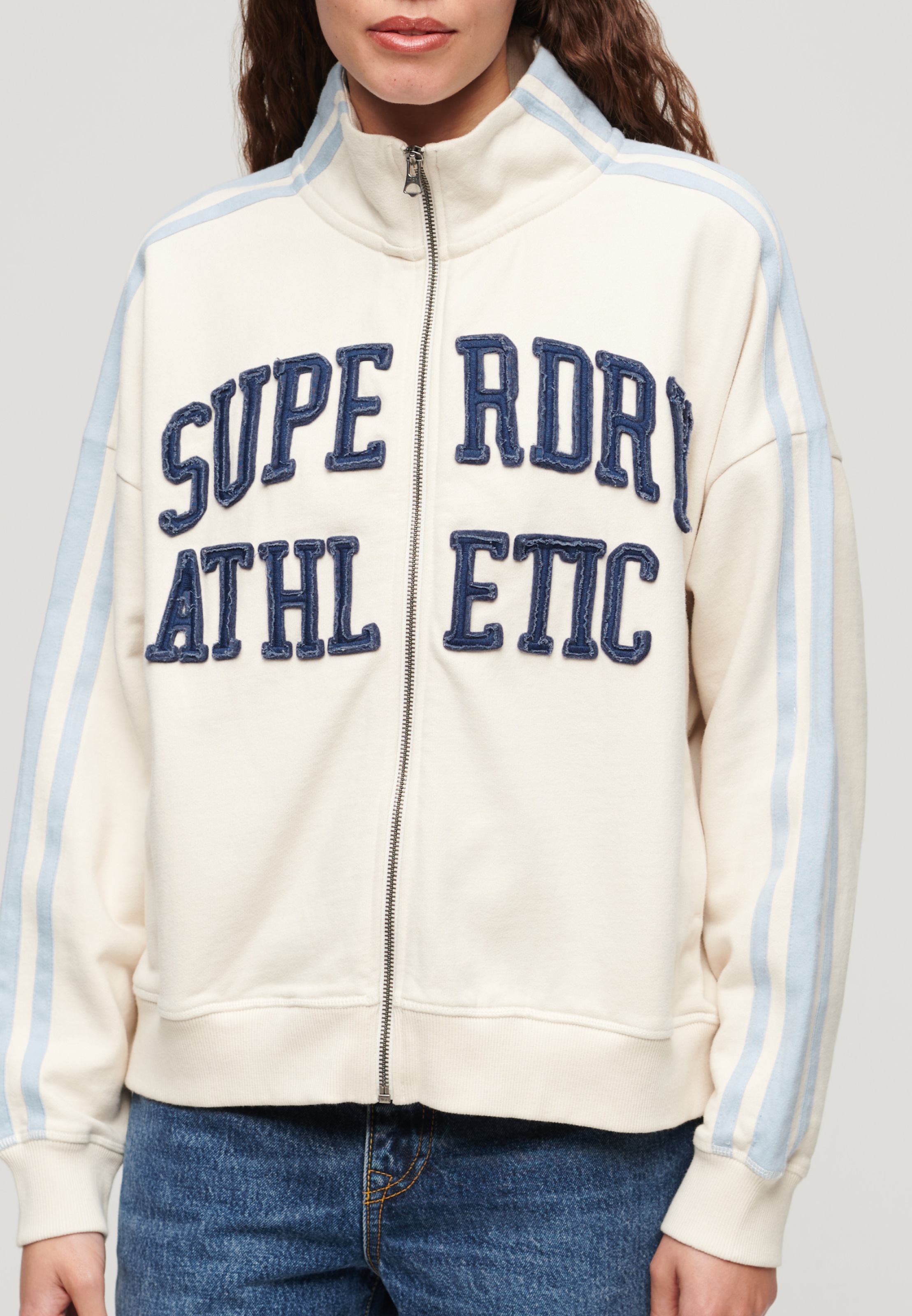 Superdry Sweatjacke »ATHLETIC APPLQ LOOSE ZIP TRACK«