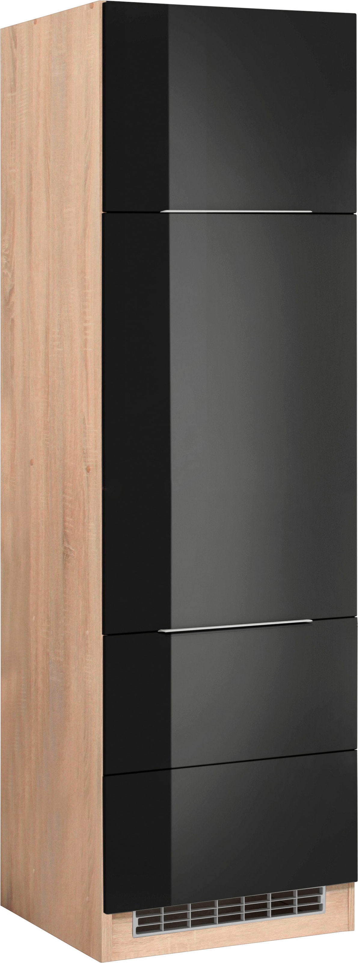 KOCHSTATION Kühlumbauschrank »KS-Brindisi« 60 cm breit, 200 cm hoch, hochwertige MDF Fronten