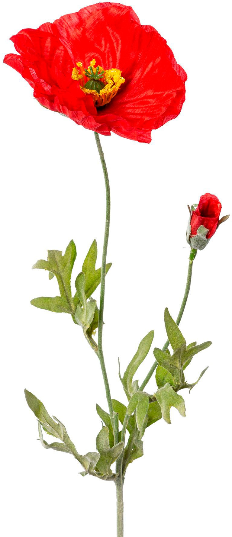 Creativ green Kunstblume »Mohn«, mit dekorativer bestellen Blüte Rechnung auf