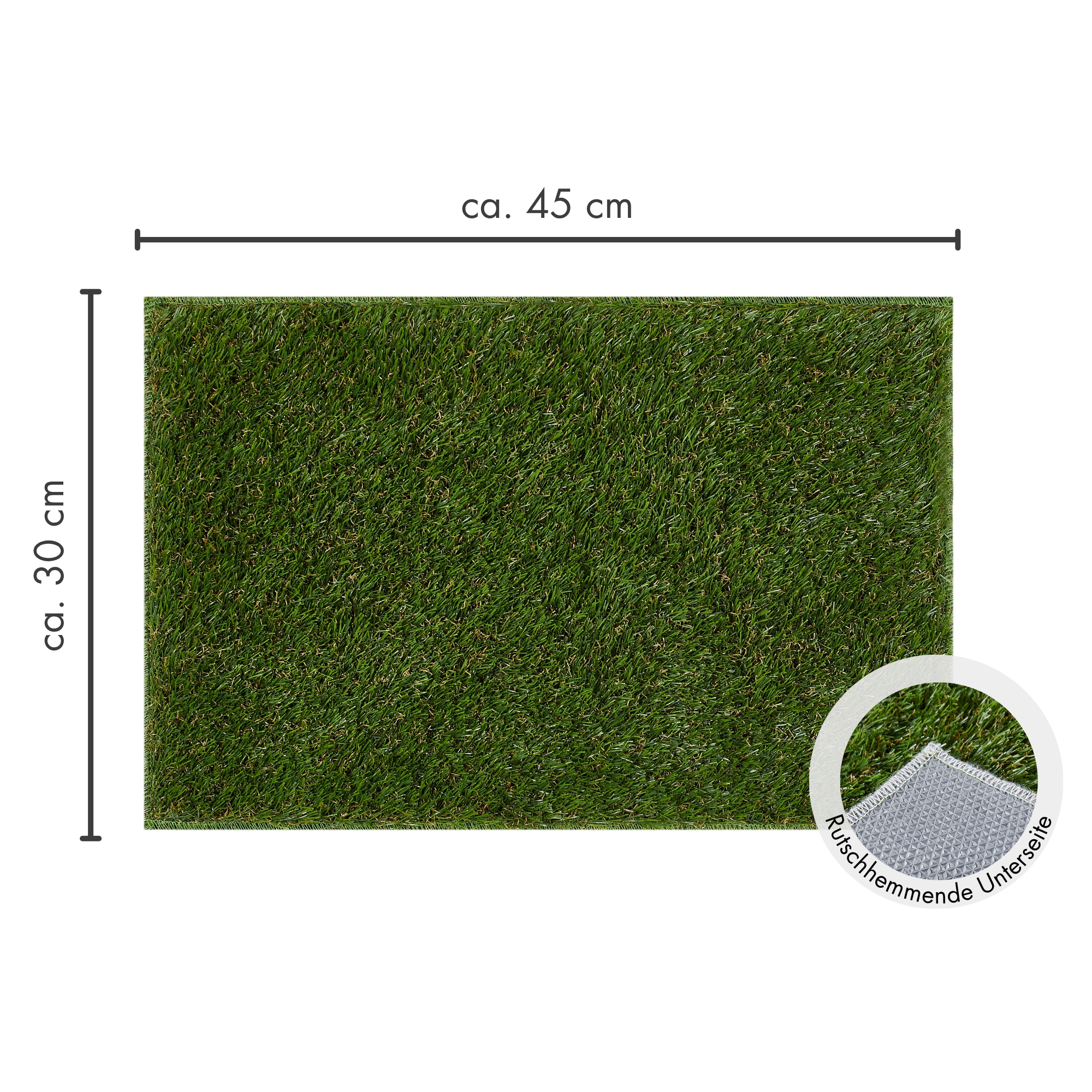Andiamo Platzset »Kuba, ideale Tischdeko für Fußball Fans« Tischset 30/45 cm, Kunstrasen, natürliche Optik, waschbar