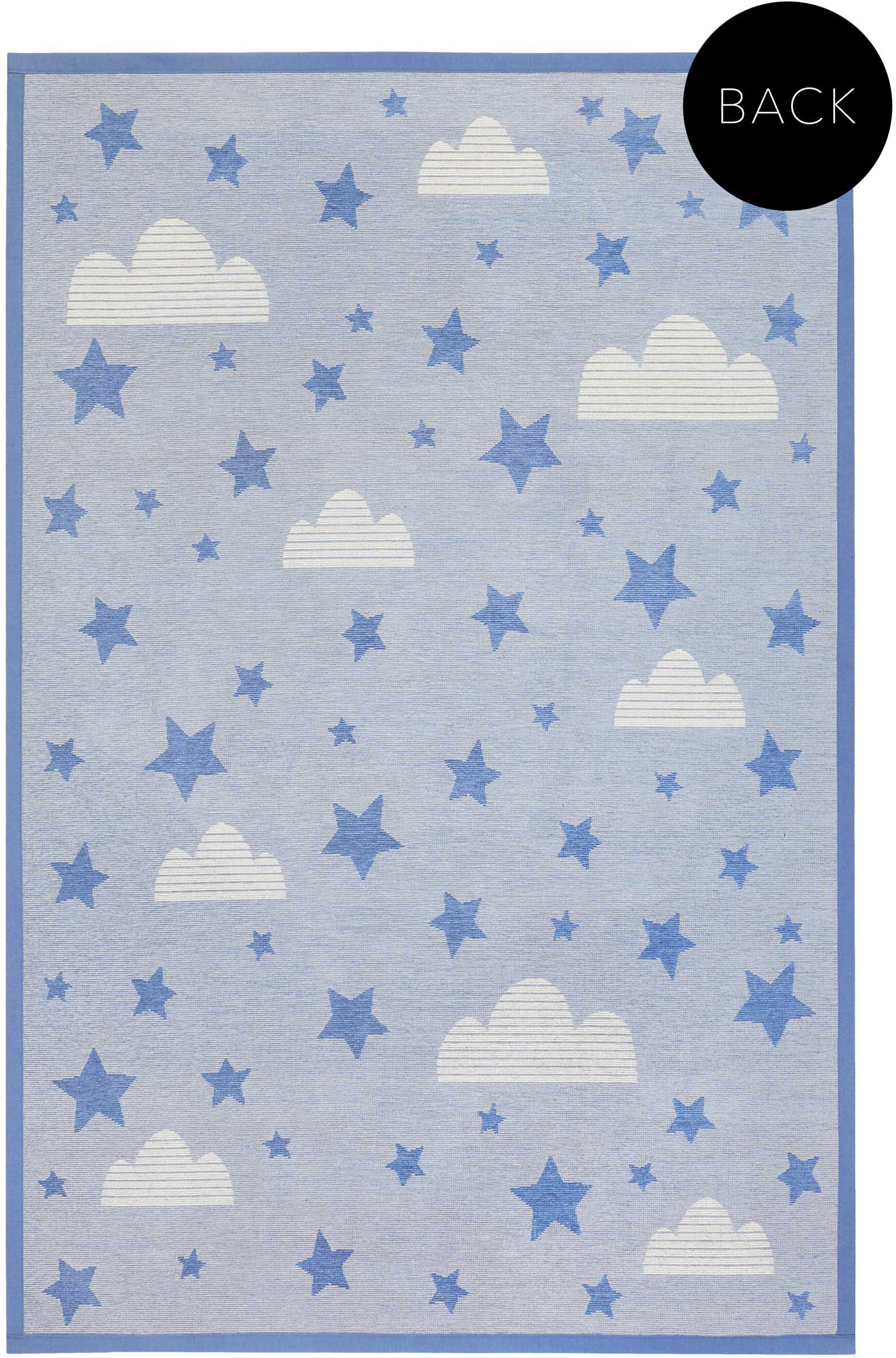 Esprit Kinderteppich »Whale Buddy ESP-005«, rechteckig, 10 mm Höhe, Wendeteppich, Tiermotiv oder Sternenhimmel, Kinderzimmer