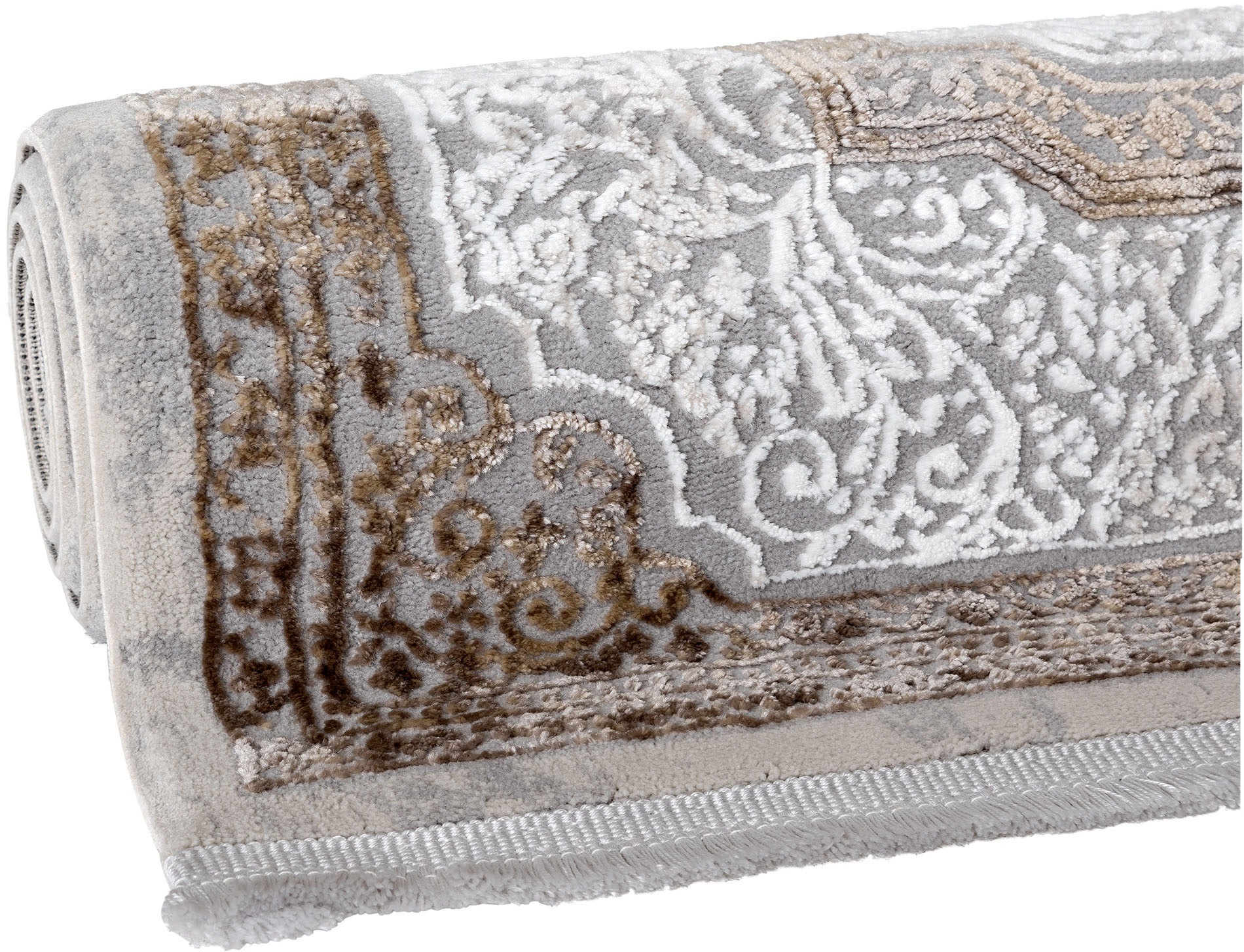 Sehrazat Teppich »Glory 270«, rechteckig, 10 mm Höhe, Hoch-Tief-Struktur, Kurzflorteppich, Wohnzimmer