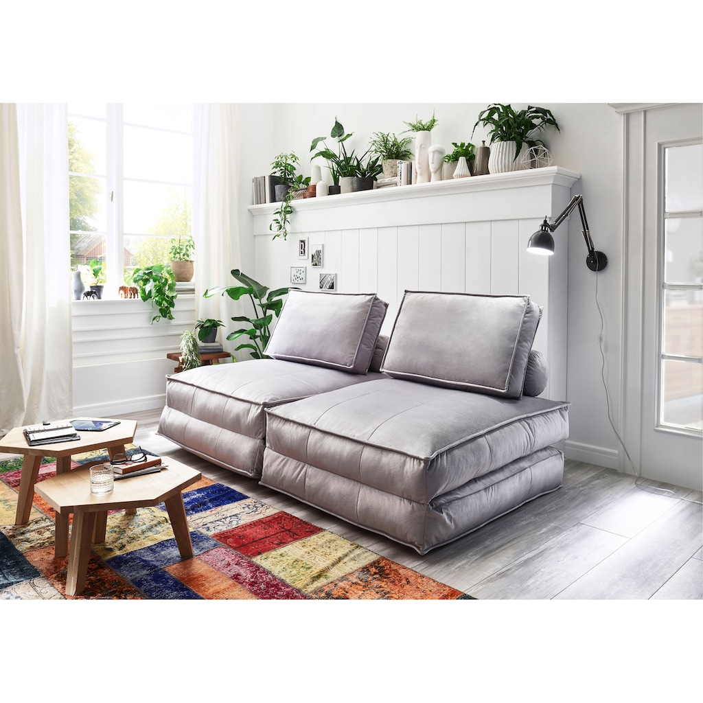 ATLANTIC home collection XXL-Sessel »Miro«, XXL-Sessel wandelbar zum Gästebett