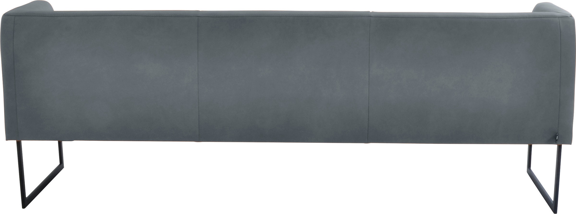 K+W Komfort & Wohnen Polsterbank »Cube«, Hammerkissenoptik, 2 Breiten, Metallkufe schwarz