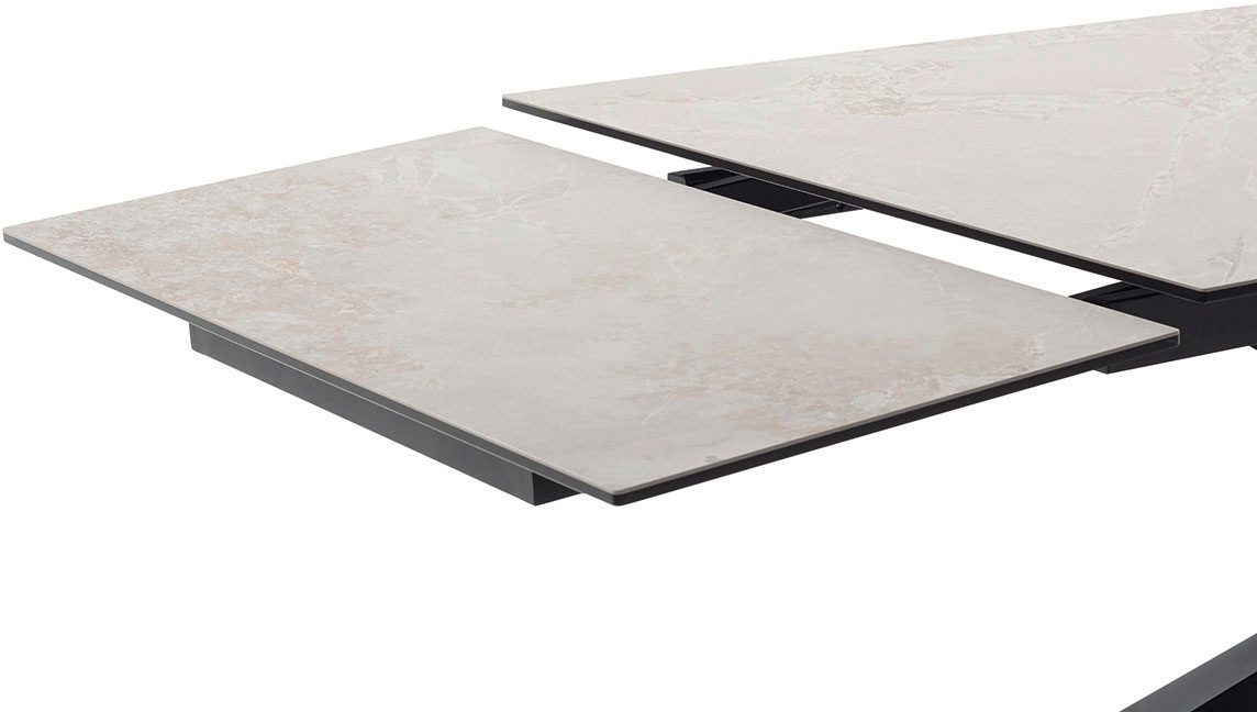 MCA furniture Esstisch »TESERO Auszugtisch 200-300 cm«, (Einzelstück), Keramik,Metall,Marmor-Optik,ausziehbar,belastbar 100kg,10-12 Pers.