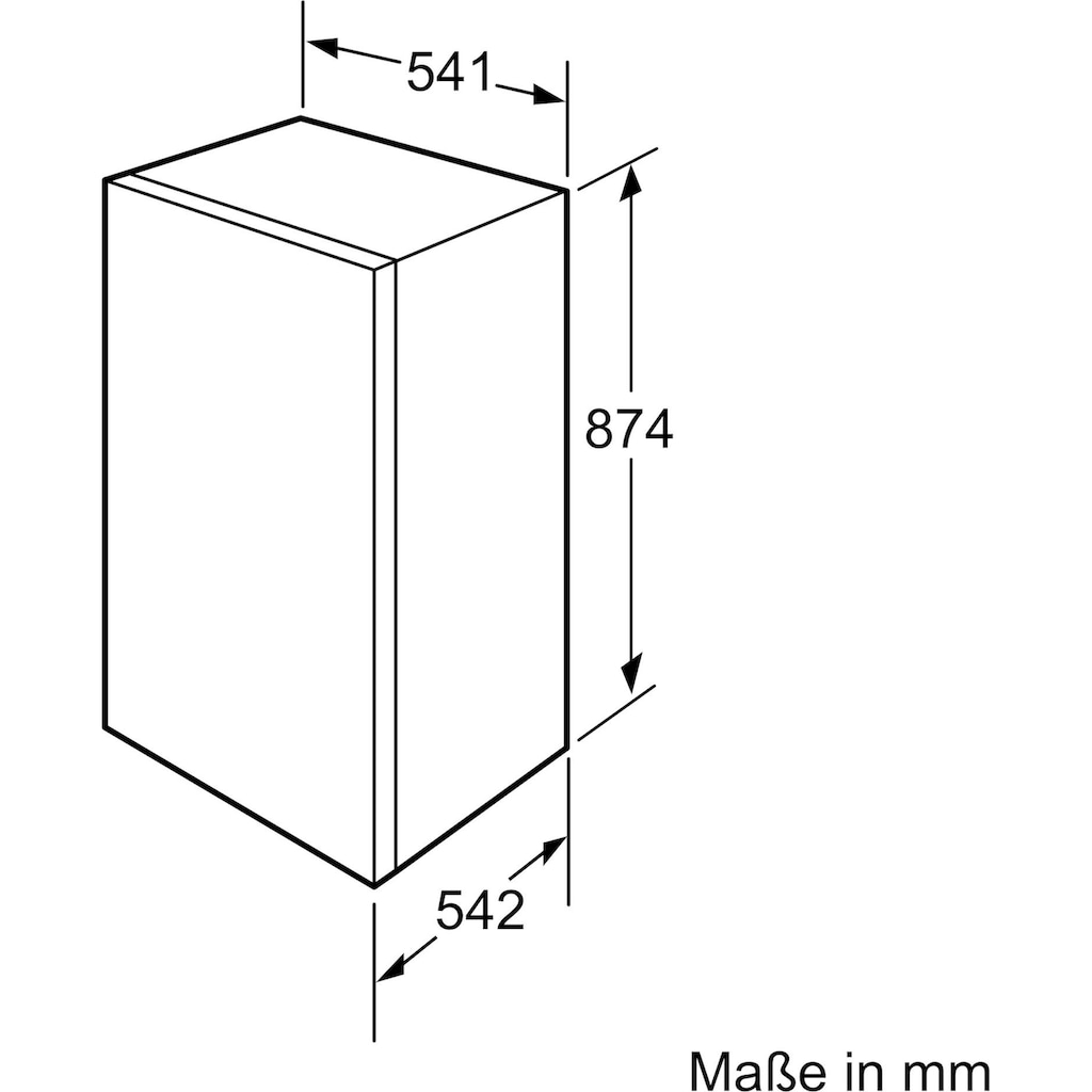 Constructa Einbaugefrierschrank »CE521VSE0«, 87,4 cm hoch, 54,1 cm breit