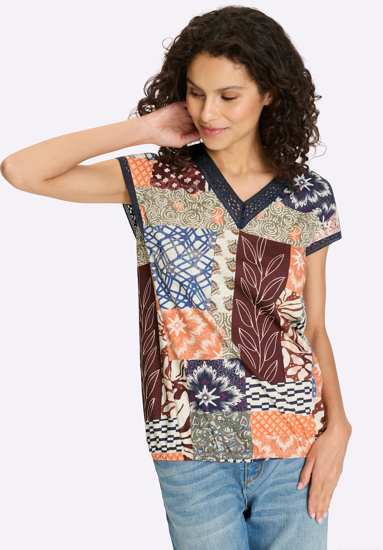 heine Kurzarmshirt »Druck-Shirt« 1 tlg.