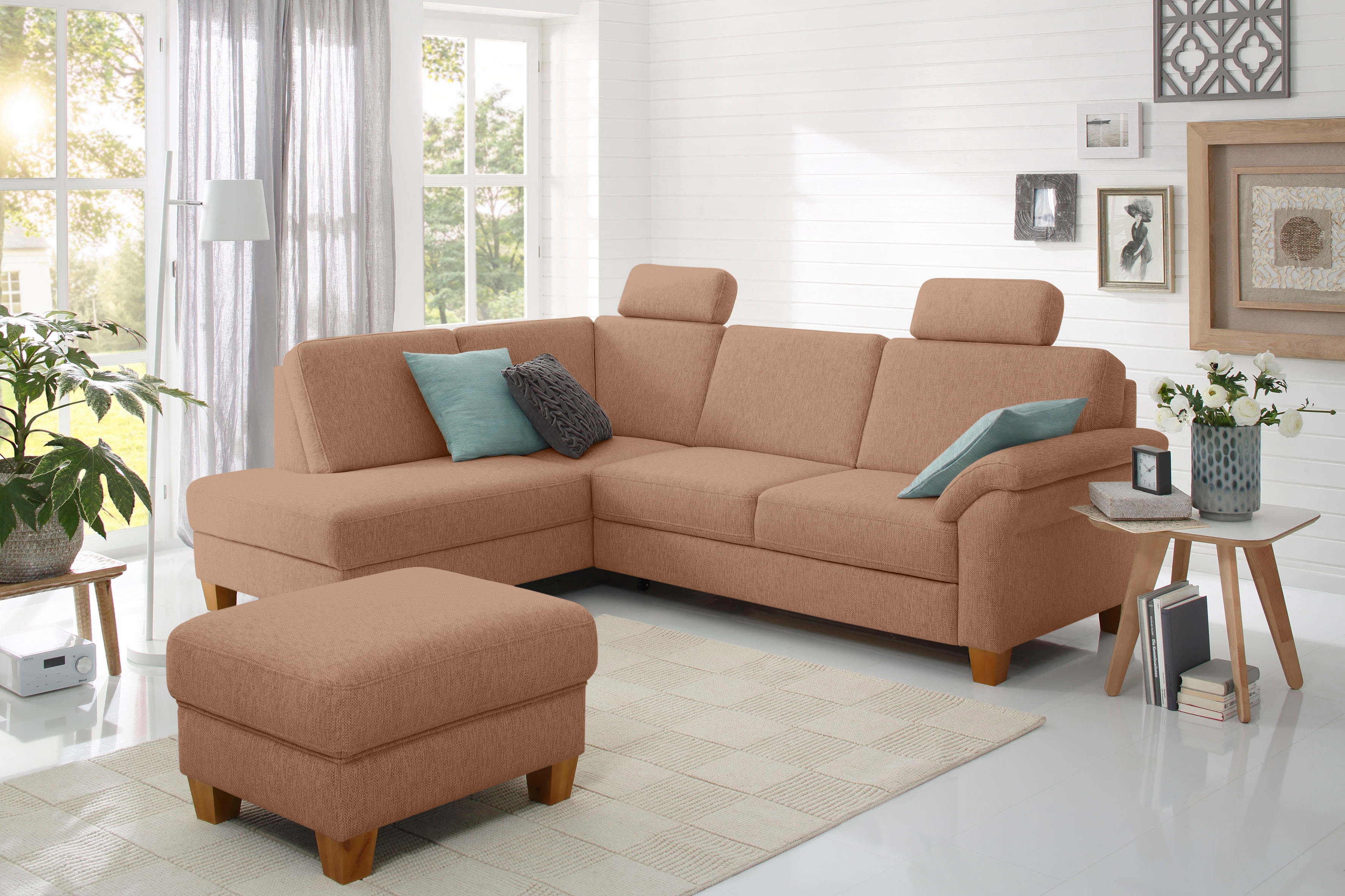 OTTO home Ecksofa "Borkum L-Form, B: 249 cm - OTTO. Verlässliche Qualität." optional Schlaffunktion, Federkern