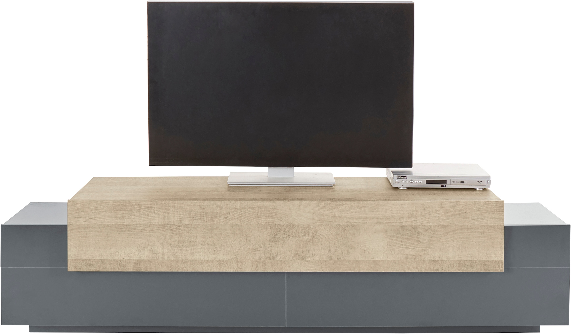 INOSIGN Lowboard »Coro,Lowboard,TV-Kommode,TV-Möbel,TV-Bank«, mit 3 Klappen davon 2 mit Push-to-Open Funktion Breite 200 cm