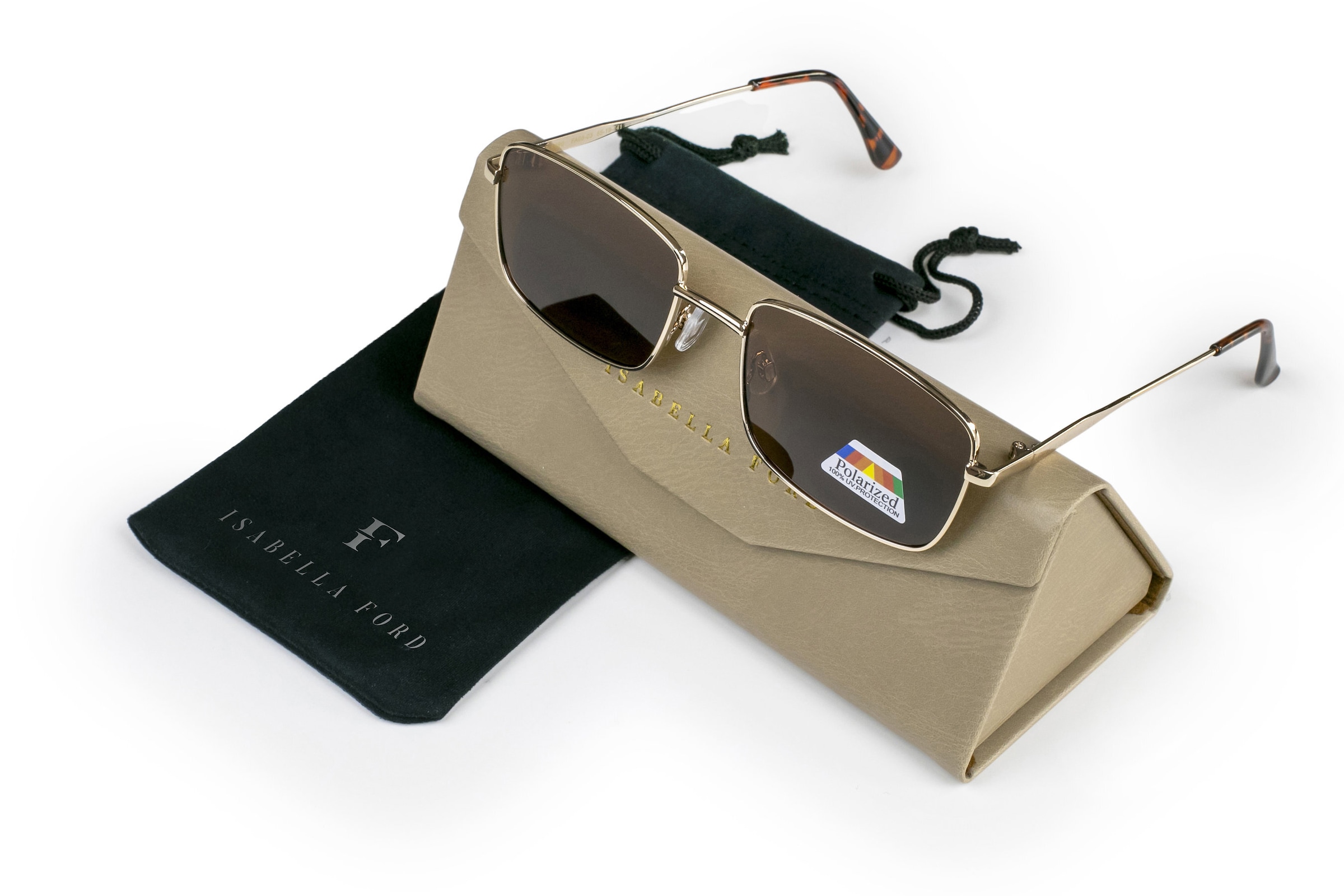 ISABELLA FORD Sonnenbrille »FA08-03« Glas 0,74 mm, polarisierte Gläser, UV400, CAT3.0