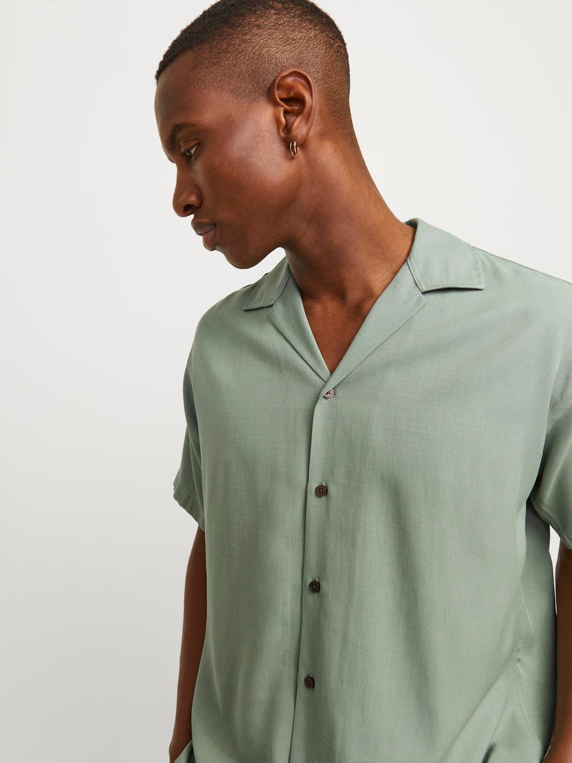 Jack & Jones Kurzarmhemd »JPRCCAARON TENCEL RESORT SHIRT S/S LN«