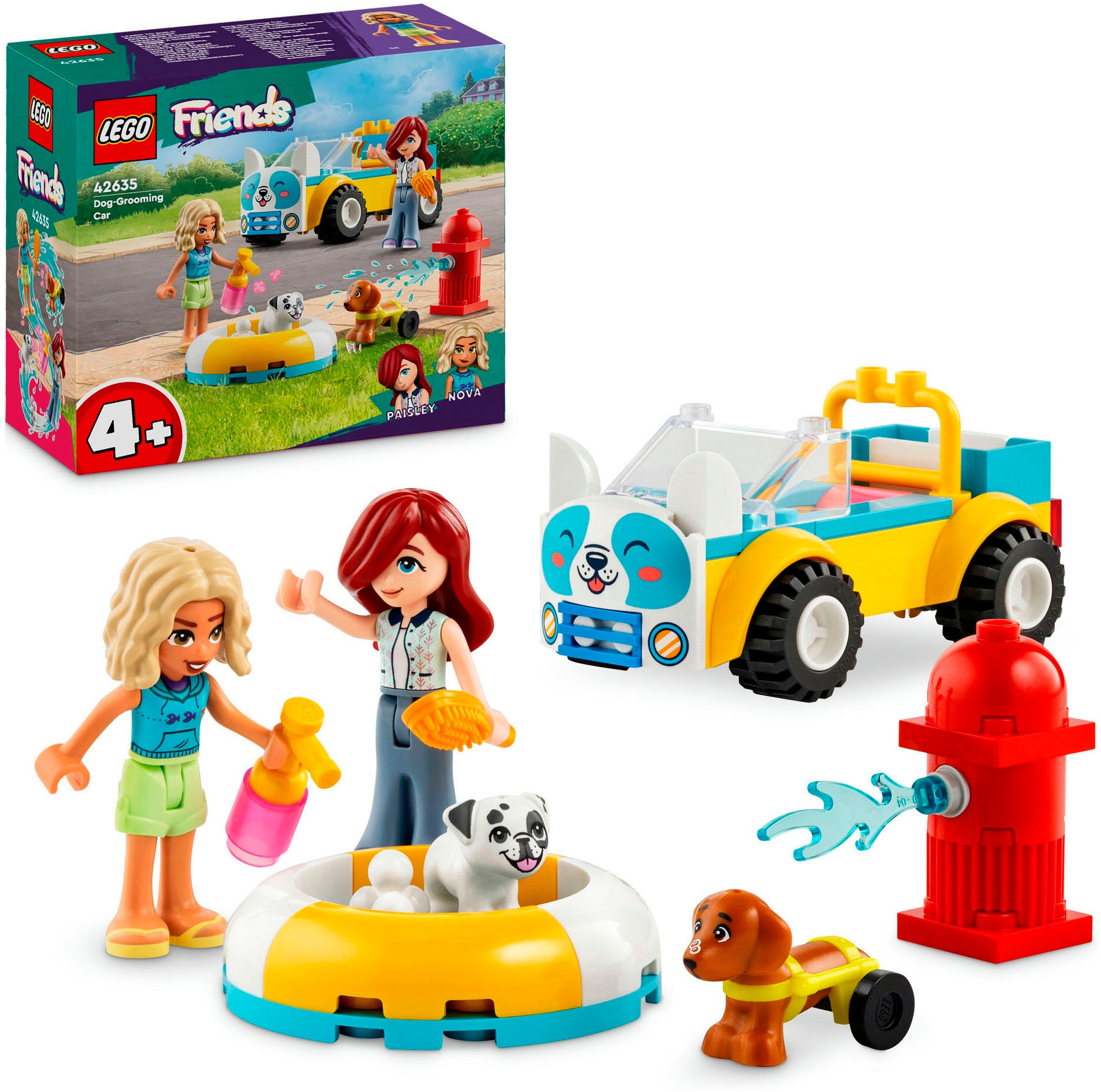 LEGO® Konstruktionsspielsteine »Mobiler Hundesalon (42635), LEGO Friends«, (60 St.), Made in...