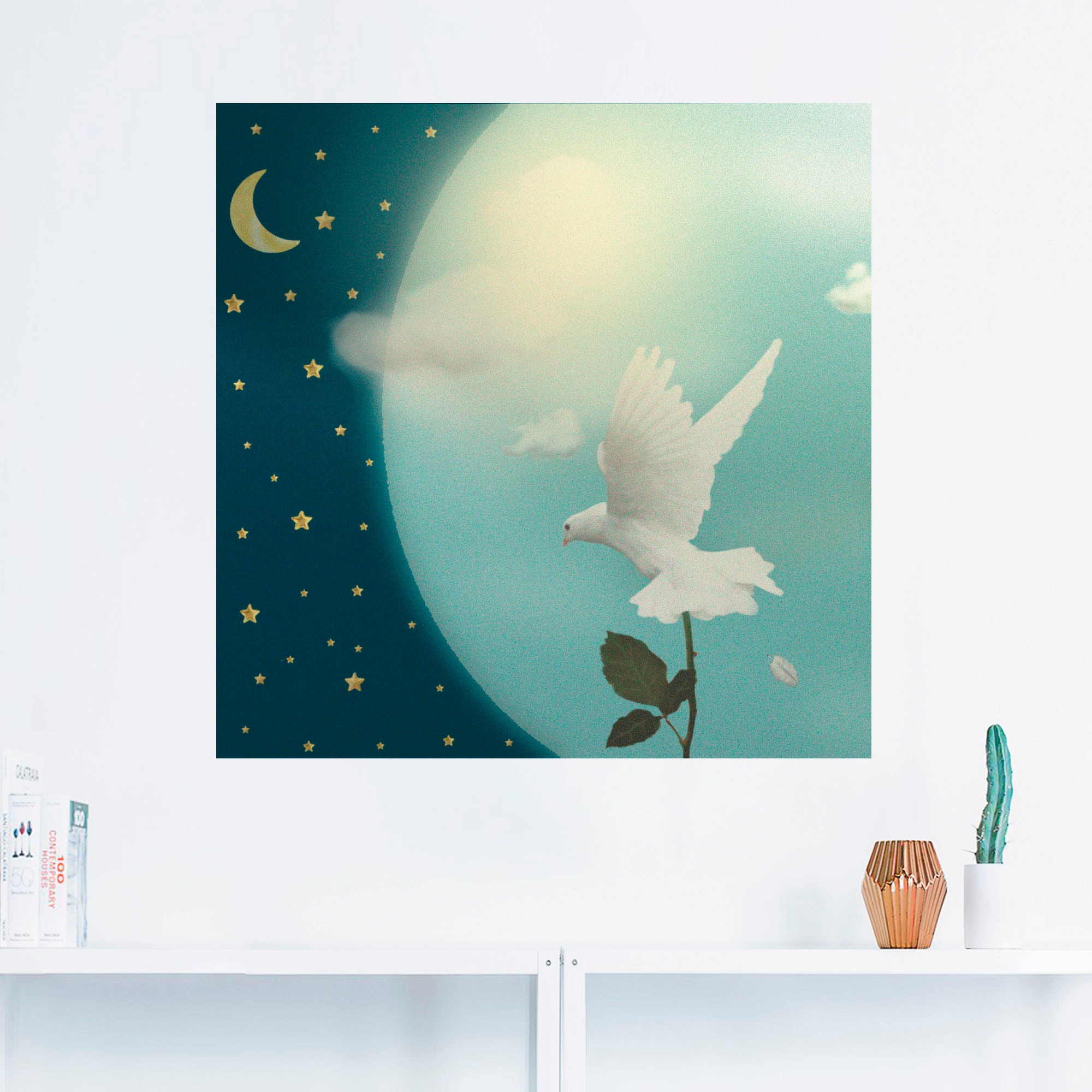 Artland Wandbild »Friedenstaube«, Vögel, (1 St.), als Leinwandbild,  Wandaufkleber oder Poster in versch. Größen auf Rechnung kaufen