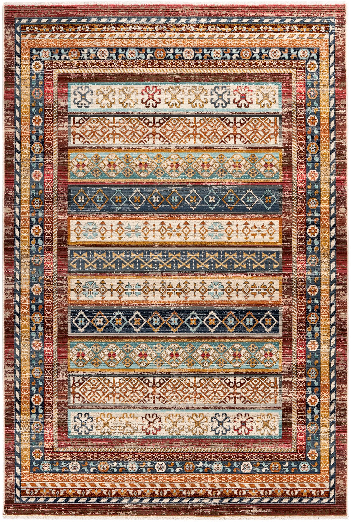 Obsession Teppich »My Inca 361«, rechteckig, Kurzflor, Orient-Optik,  Vintage Design, mit Fransen online kaufen