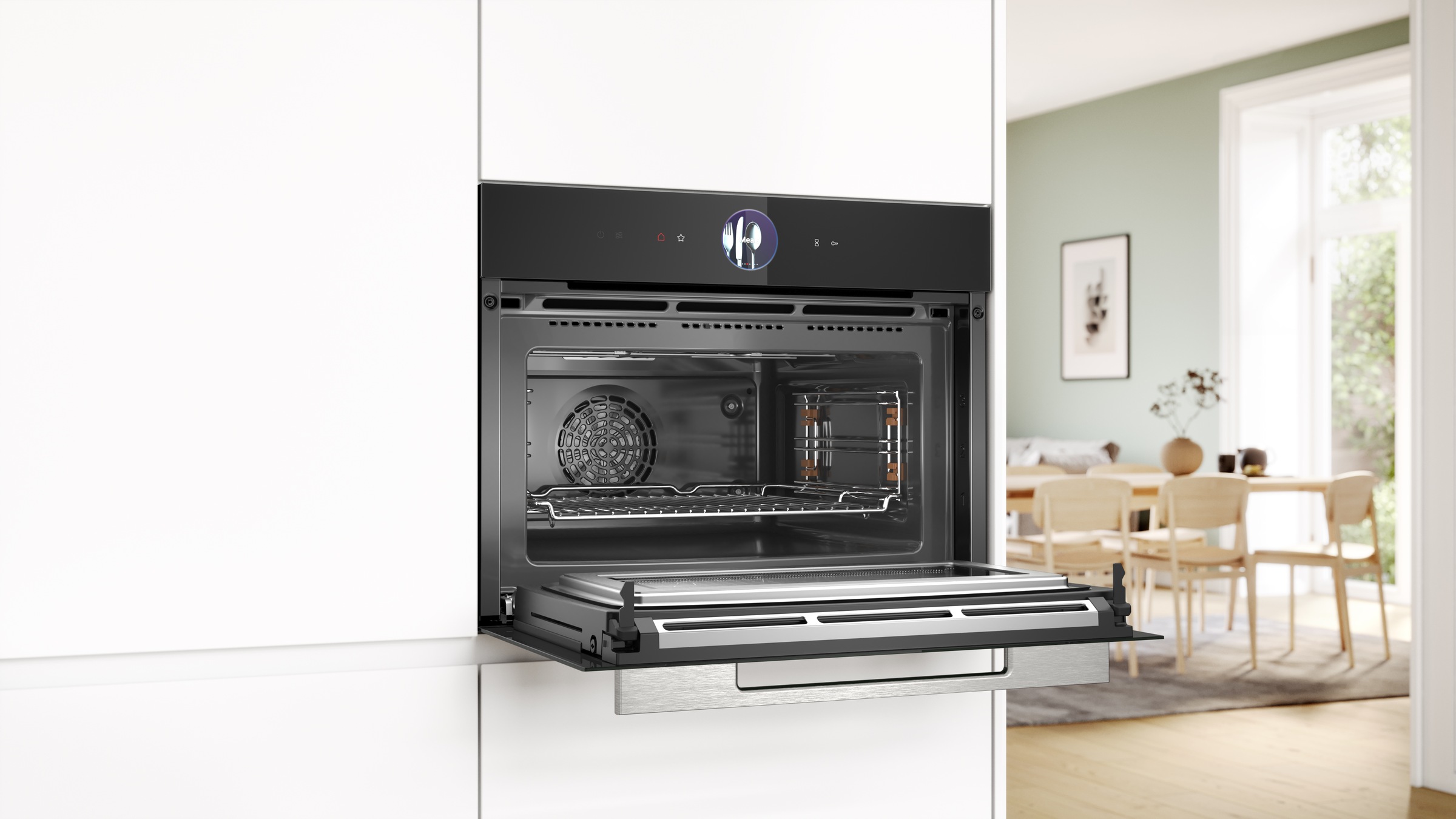 BOSCH Einbau-Mikrowelle »CMG7761B1«, Grill-Heißluft-Ober-/Unterhitze, 3600 W