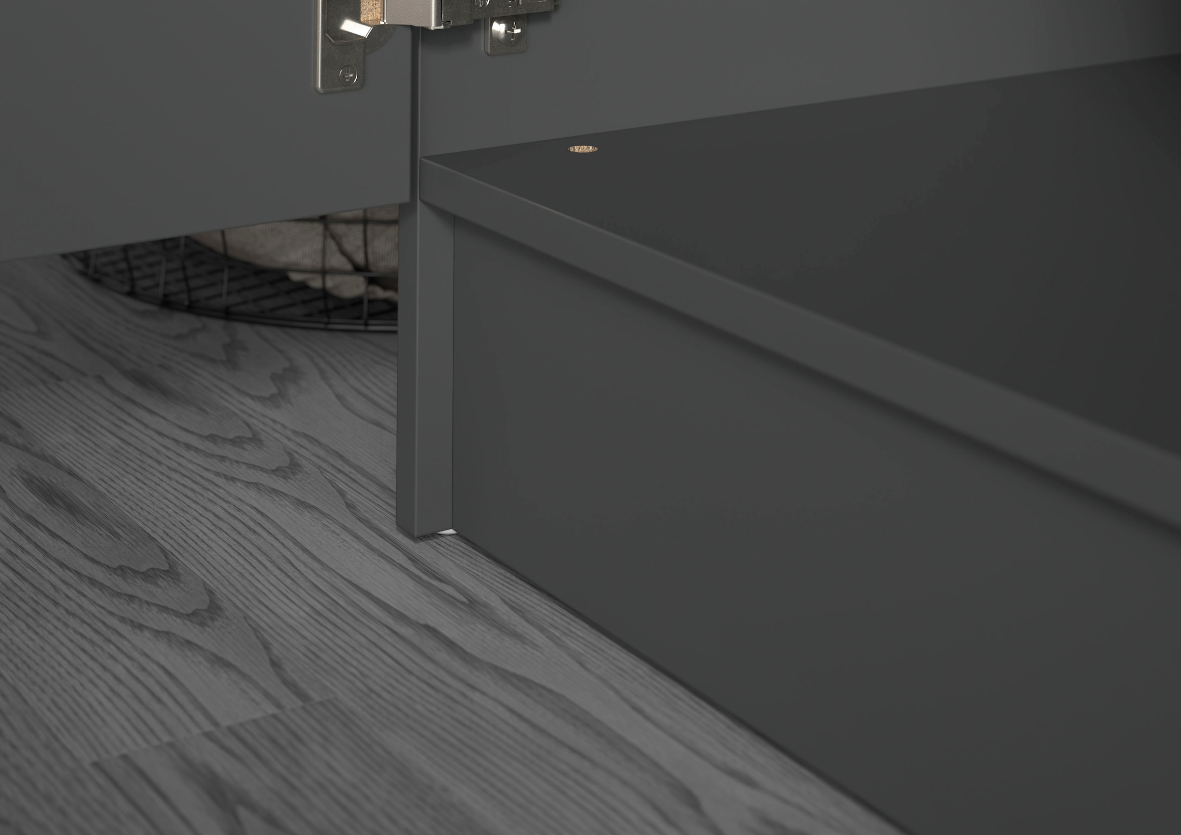 welltime Badmöbel-Set »FALAS, TOPSELLER!, 4-teilig, Hauswirtschaftsraum Set, Breite 126 cm« Set, Wäschschrank, Waschmaschinenumbauschrank, Standregal, Hängeschrank, 4 Stk. tlg.