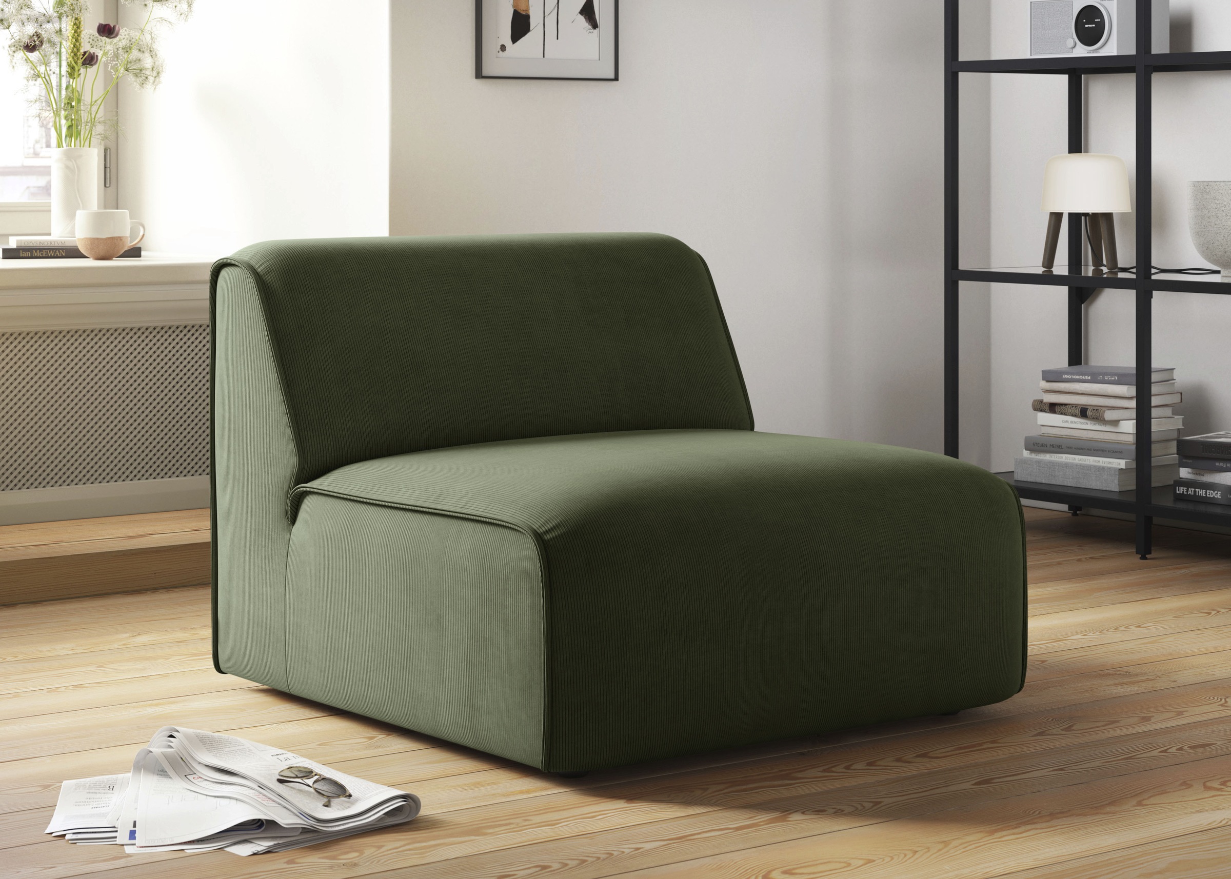 RAUM.ID Sessel »Merid Sofa-Mittelelement, Maße B/T/H: 84/97/46 cm«, als Modul oder separat verwendbar, für individuelle Zusammenstellung