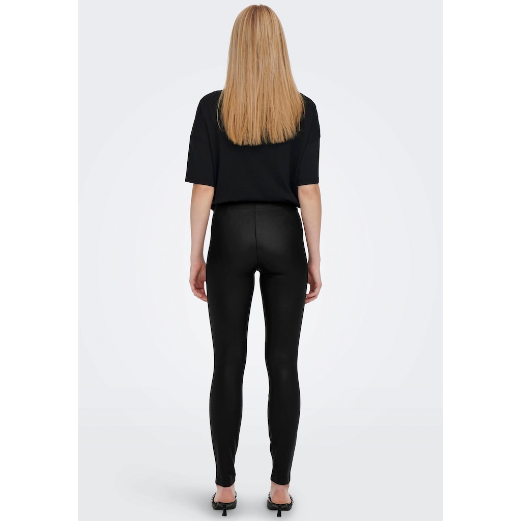 ONLY Lederimitathose »ONLCLAREMONT COATED INSERT LEGGINGS«