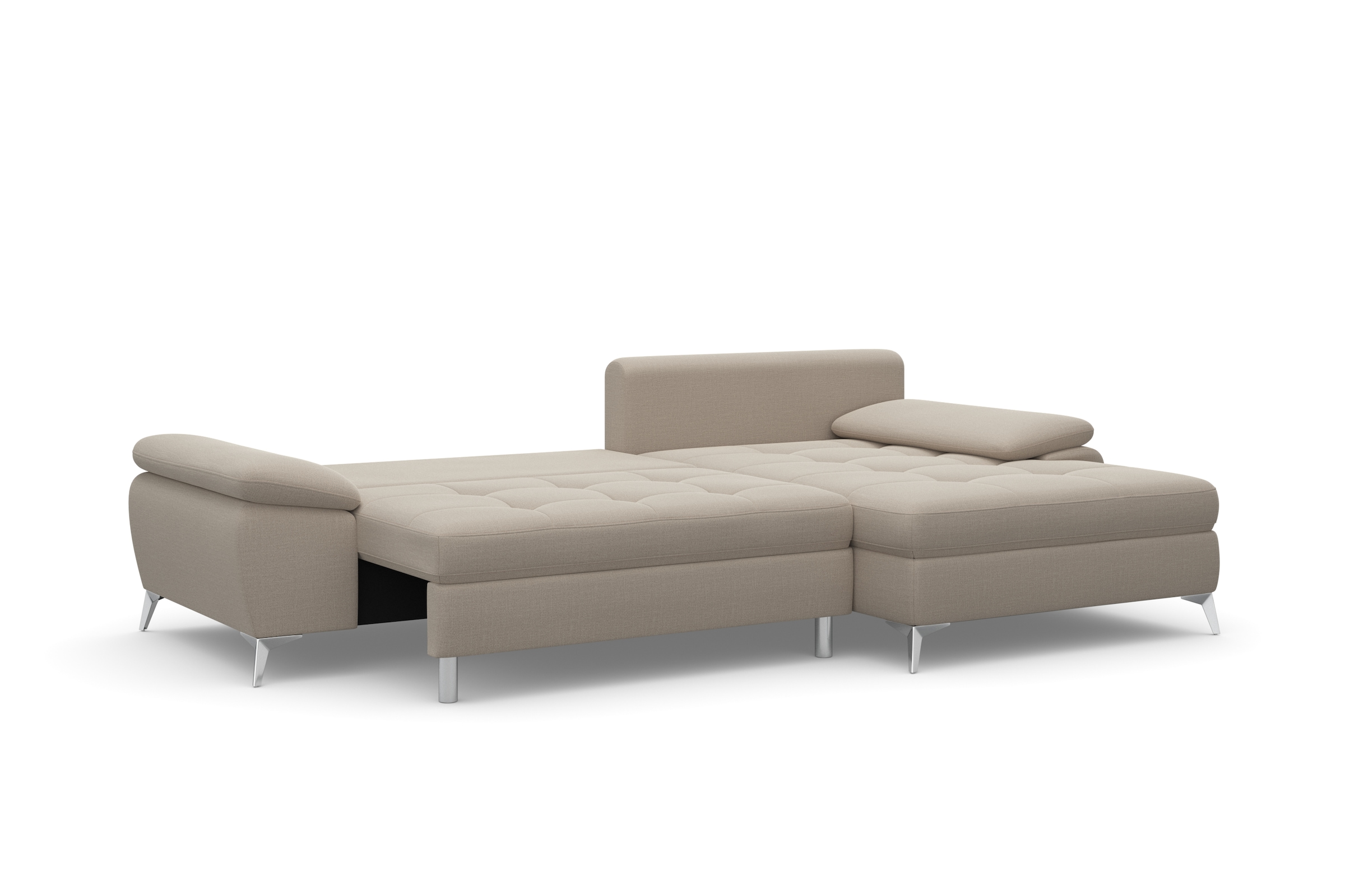sit&more Ecksofa »Latigo L-Form«, mit Recamiere, wahlweise mit Bettfunktion und Bettkasten