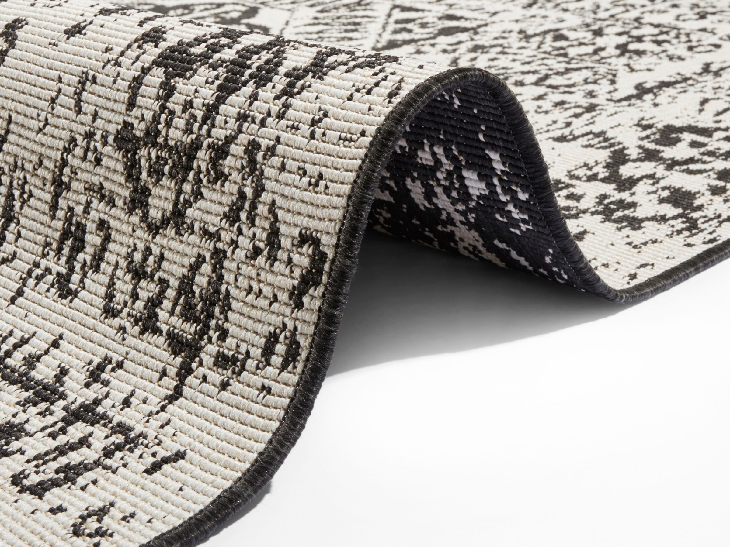 NORTHRUGS Teppich »Danao«, rechteckig, 5 mm Höhe, In-und Outdoor geeignet, Robust, Pflegeleicht, Flachgewebe, Wendbar