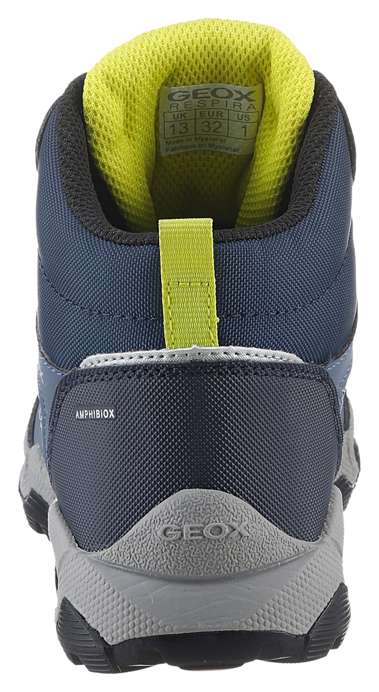 Geox Sneaker »J MAGNETAR BOY B ABX«, Trekkingboots, Schnürboots, Kindergartenschuh mit Schnellverschluss