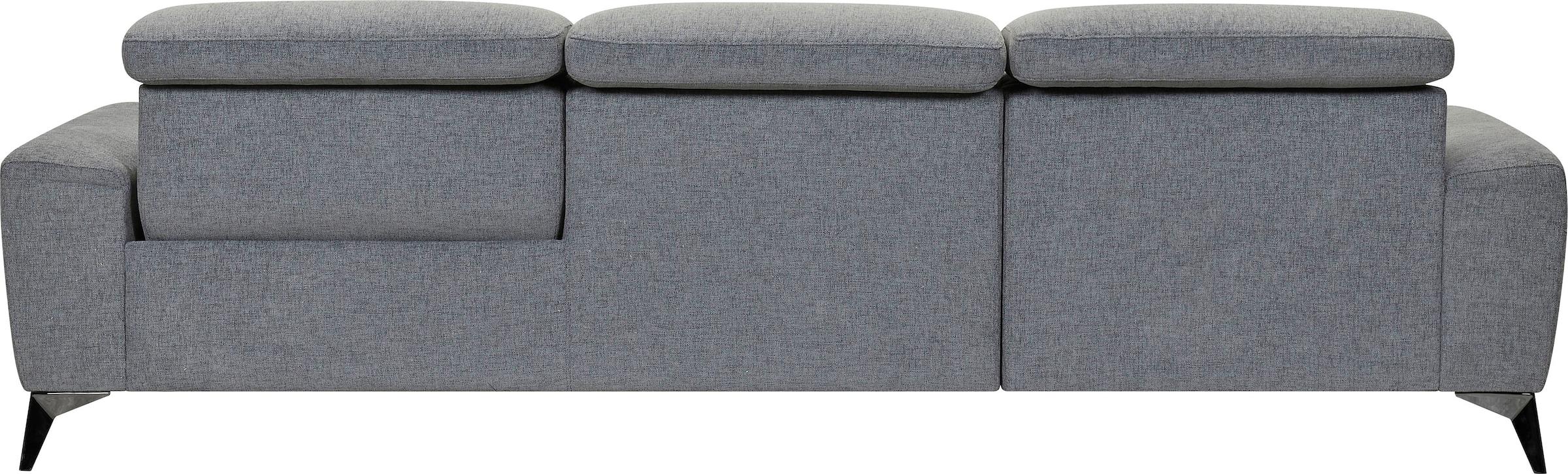 Places of Style Ecksofa »Theron, L-Form, 263 cm,«, elektrische Relaxfunktion, USB-Anschluss, manuelle Kopfteilverstellung
