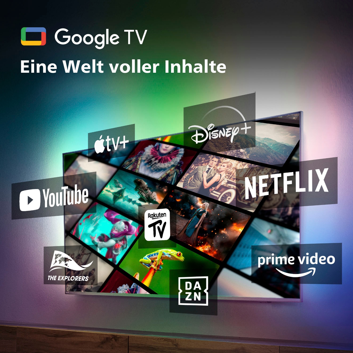 Philips OLED-Fernseher, 194 cm/77 Zoll, 4K Ultra HD, Android TV-Google TV-Smart-TV