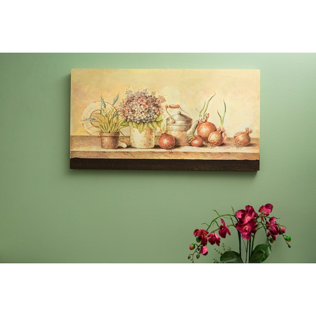 Myflair Möbel & Accessoires Wandbild »Kate«, Wanddeko, Motiv Blumen &  Früchte, 90x48 cm, Wohnzimmer auf Rechnung kaufen
