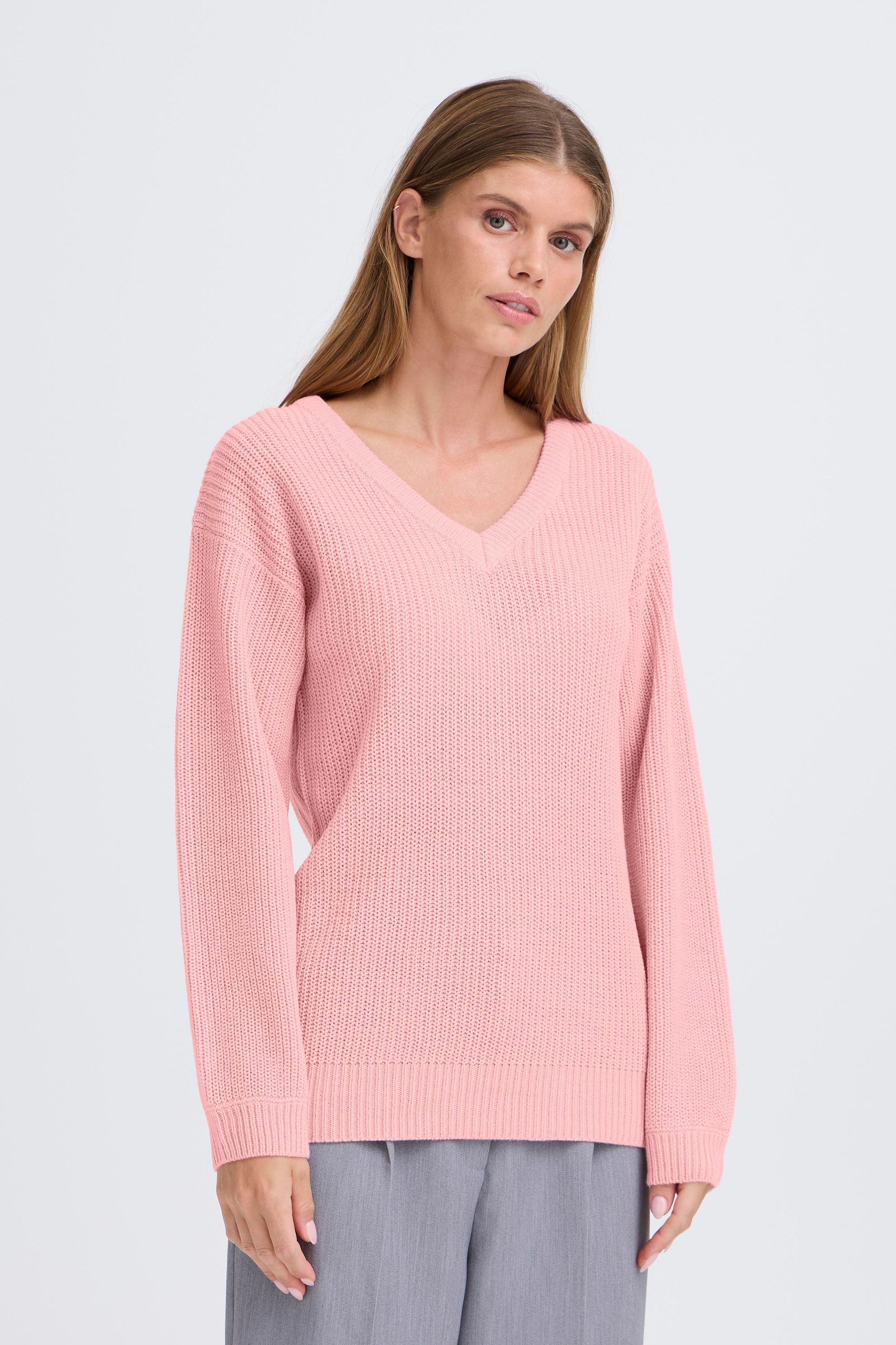 OXMO Strickfleece-Pullover »Strickpullover OXISANDIE LS«