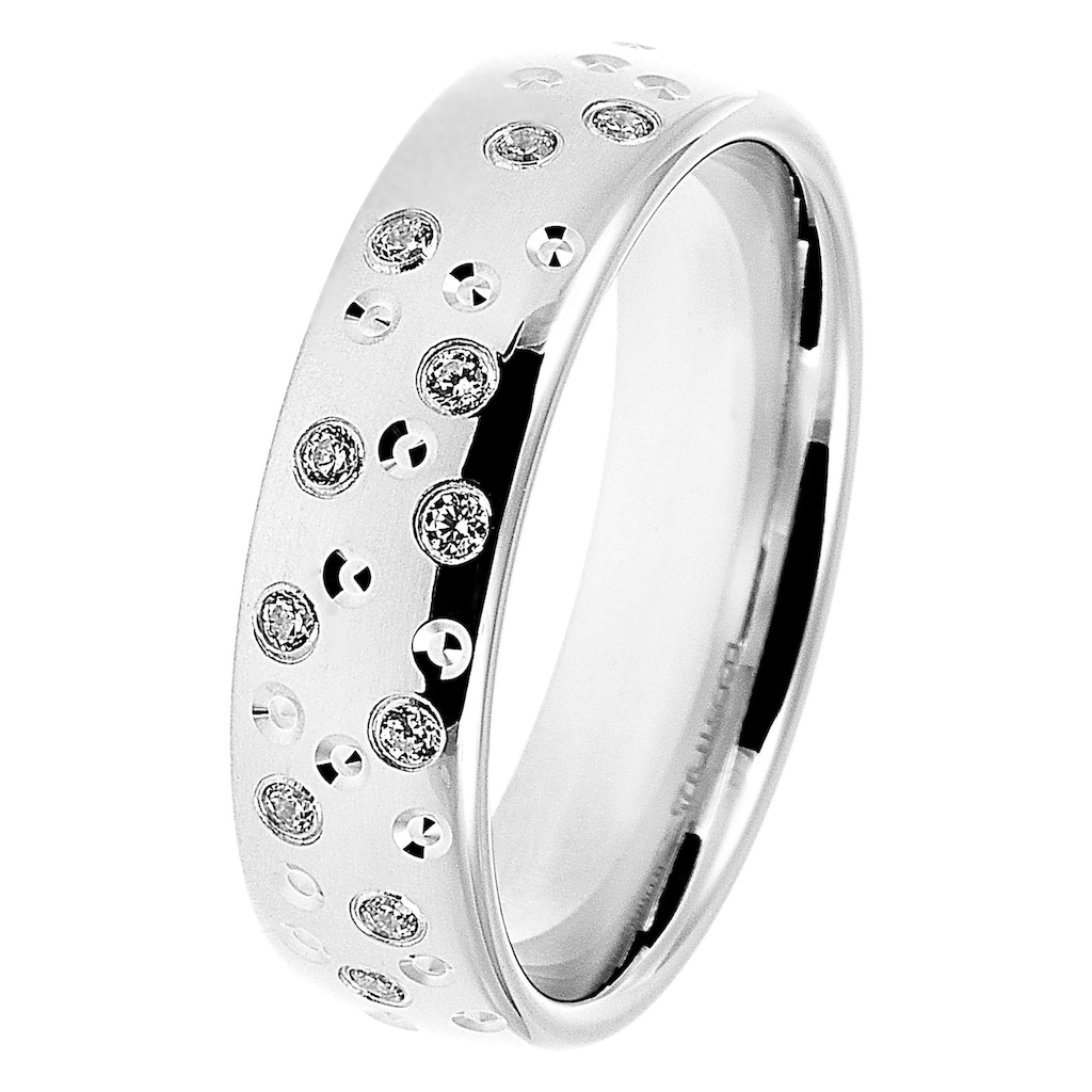 DOOSTI Trauring »Schmuck Geschenk Silber 925 Trauring Ehering Partnerring LIEBE«, Made in Germany - wahlweise mit oder ohne Zirkonia