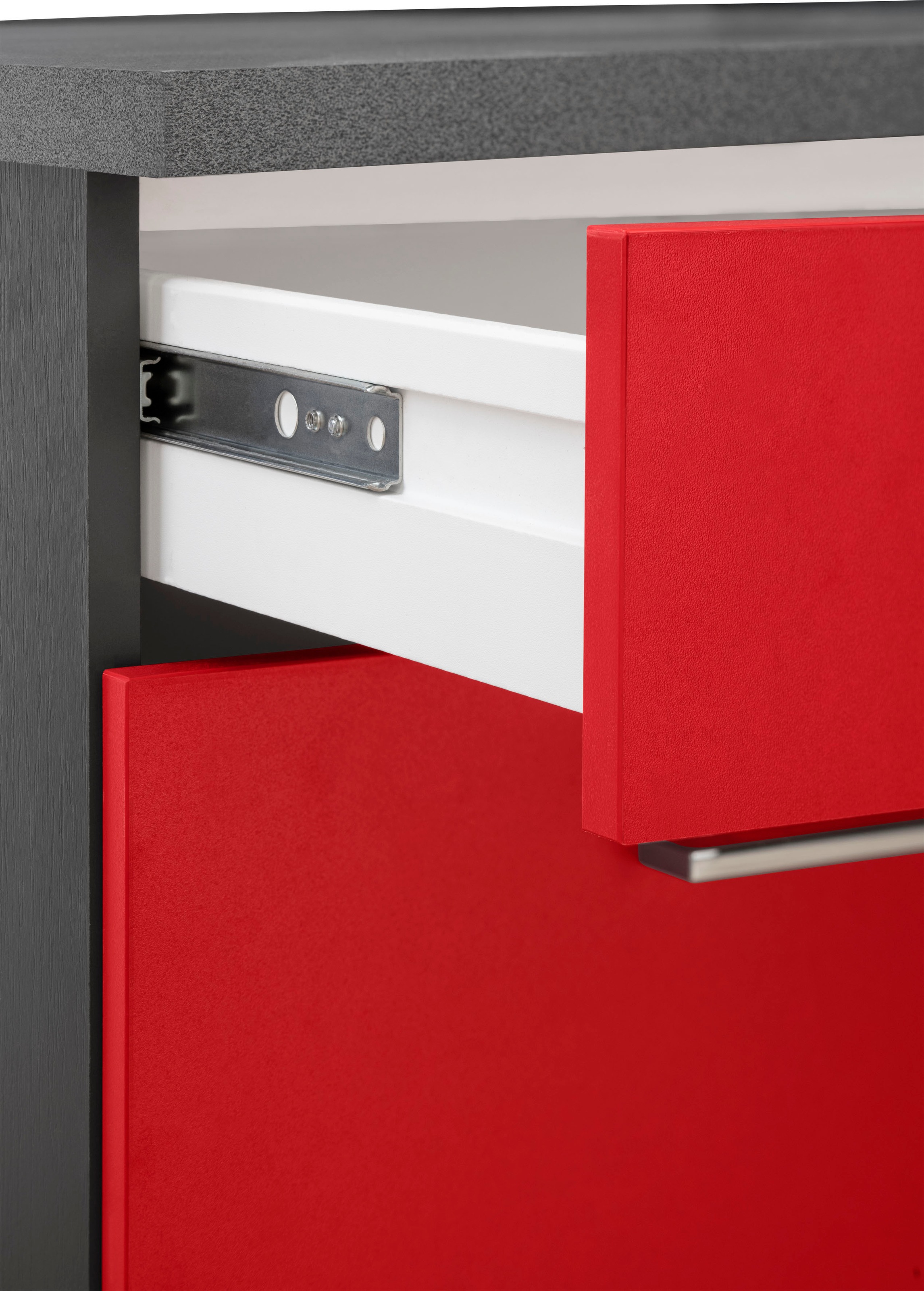 KOCHSTATION Küchenzeile »KS-Paris – Küchen mit einzigartigen Fotomotiven auf den Fronten« Breite 270 cm, wahlweise mit E-Geräten, mit Motivdruck