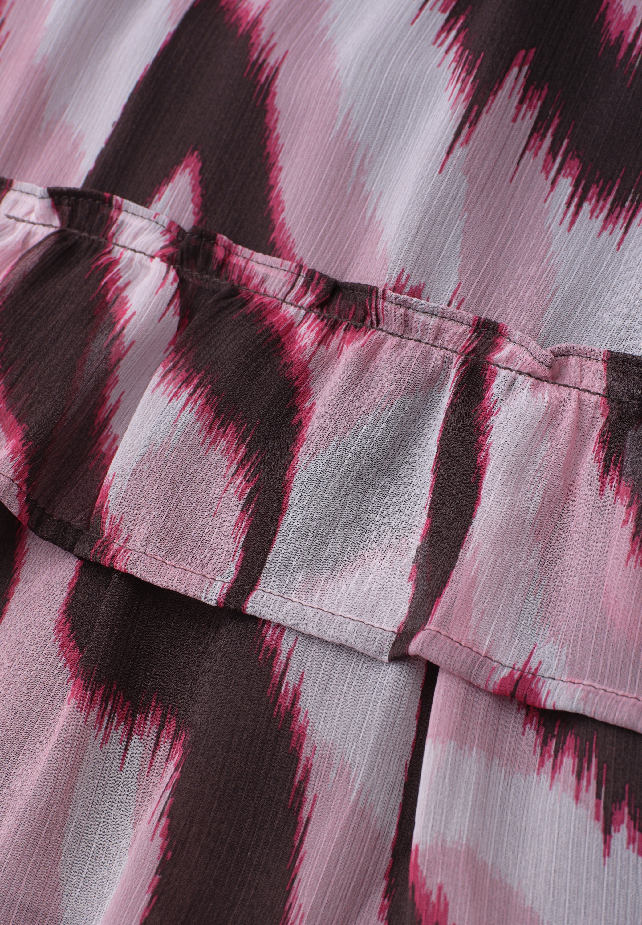 STREET ONE Minirock Sommerrock aus Chiffon mit Animal-Print