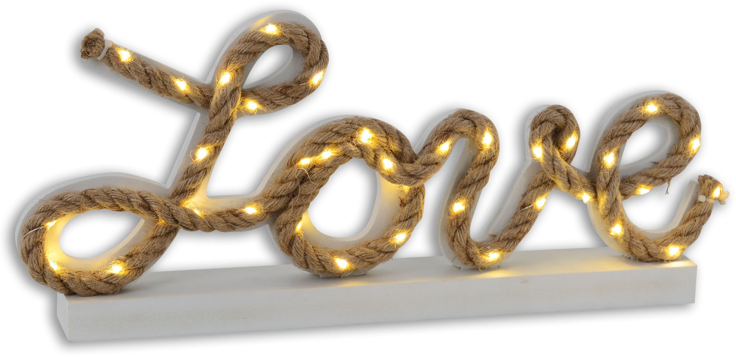 kaufen LED LEDs Garantie Tischleucht,incl. mit 1.05W 35x Deko | »Love«, total Jahren 2500K näve in 3 XXL Dekolicht online