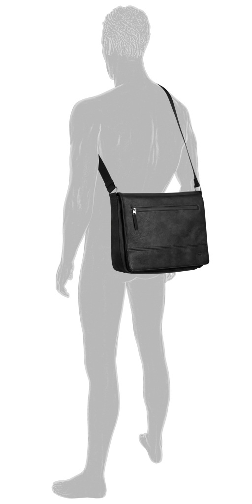 camel active Messenger Bag »Traces« aus Lederimitat, funktional mit vielen Fächern & hochwertigem Gurtband