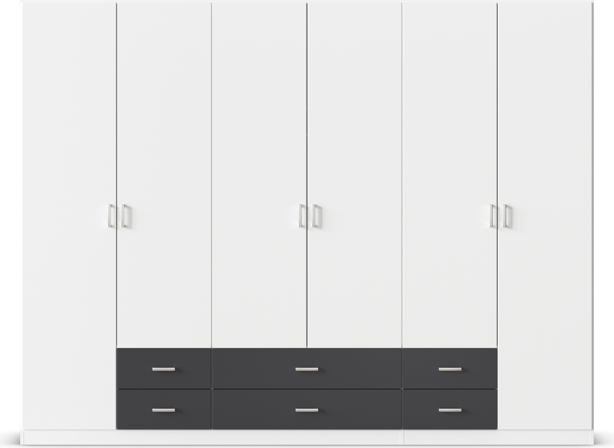 rauch Drehtürenschrank »Kleiderschrank Schrank Garderobe Wäscheschrank GAMMA in 3 Breiten«, mit 6 Schubladen, in schlichtem Design TOPSELLER MADE IN GERMANY