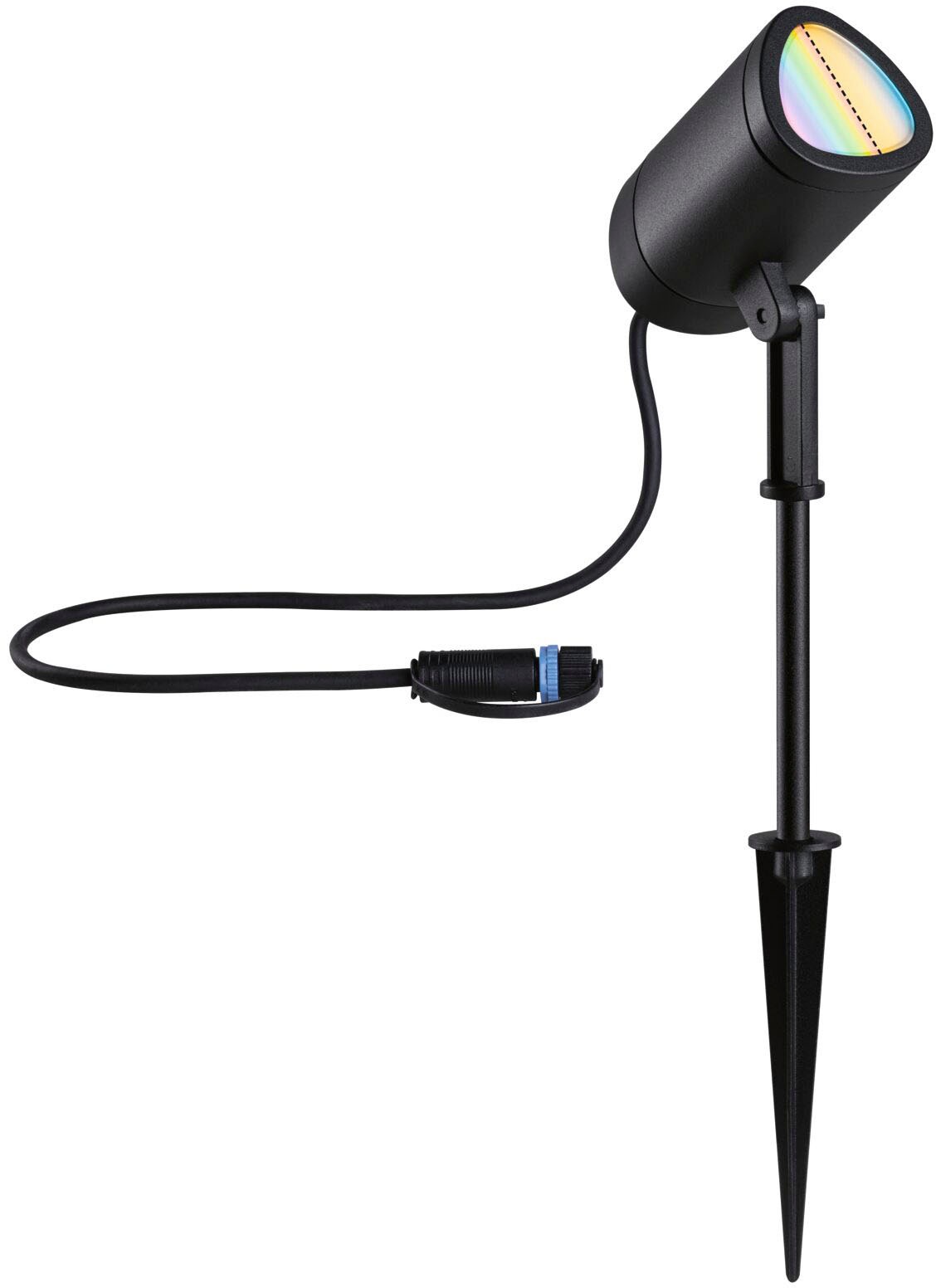 Paulmann LED Gartenstrahler »Plug & Shine Spot Shira«, 1 flammig, RGBW Zigbee 2000-6500K
