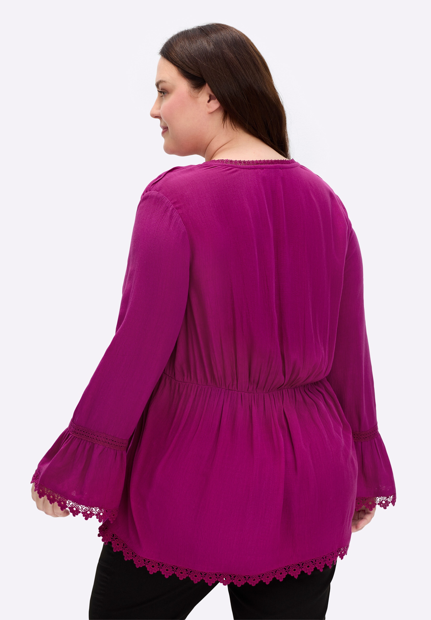sheego by Joe Browns Longbluse »Tunika Tunika mit Stickereien und Spitze«