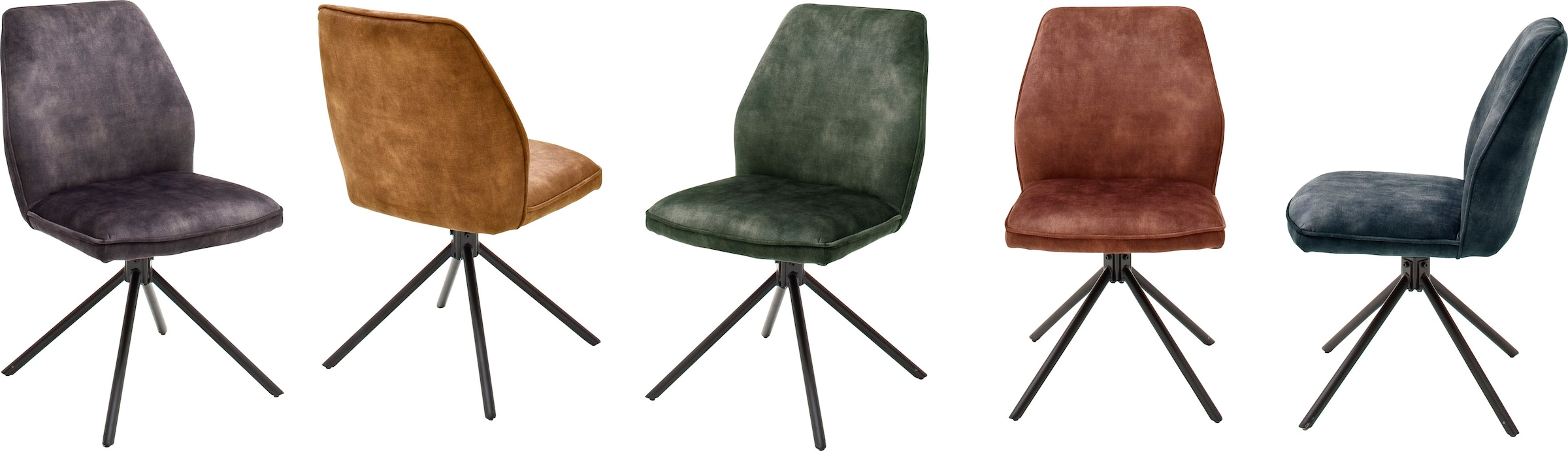 Kg Keder, bestellen mit Stuhl 120 bis St., MCA 2 (Set), »Ottawa«, Esszimmerstuhl Vintage, Veloursoptik belastbar Vintage bequem furniture