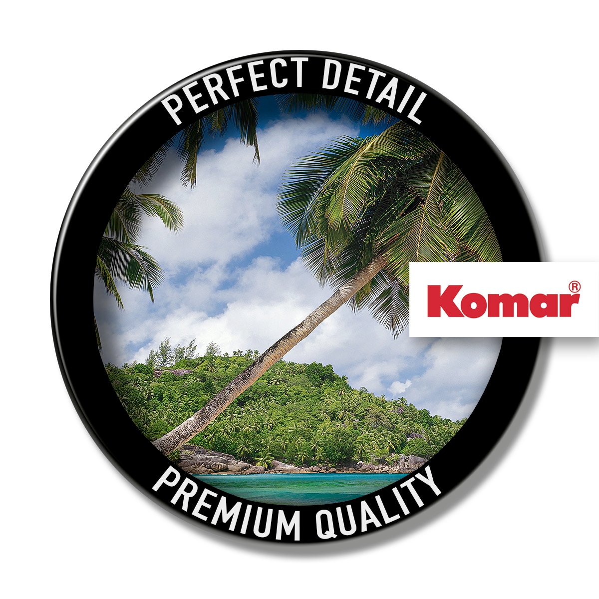 Komar Fototapete »Tropical Sea - Größe 368 x 254 cm«, bedruckt, Wohnzimmer, Schlafzimmer