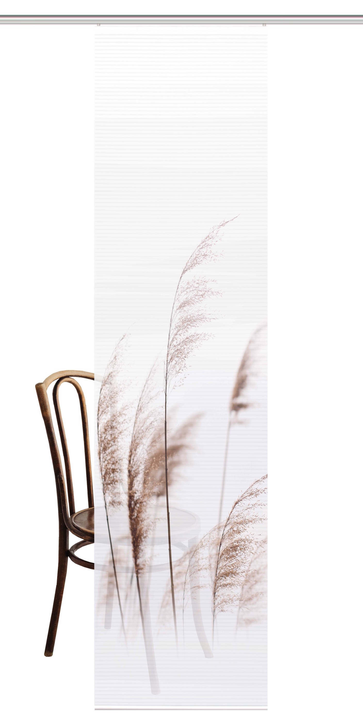 HOME in green Schiebegardine »PAMILO« Paneelwagen 1 Stk. tlg. DIGITALBEDRUCKT, BAMBUSOPTIK RECYCELT