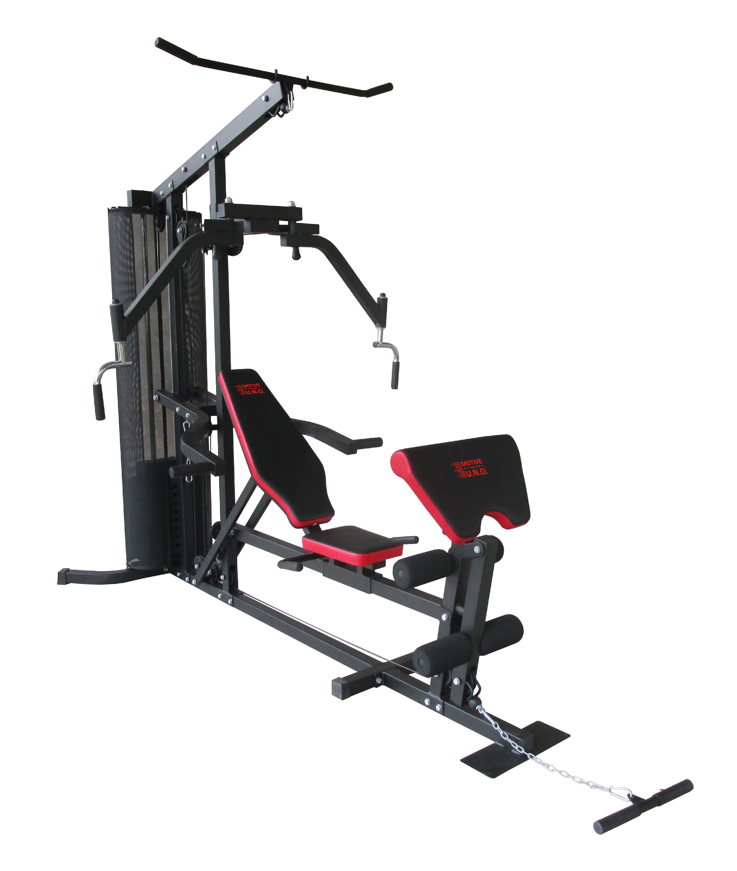 MOTIVE FITNESS by U.N.O. Kraftstation »Multi-Gym Competition«, 10 Gewichtsblöcke, (Butterflystange, Latzug, Ruderfunktion und mehr), multifunktionale Fitnessstation, max. Trainingsgewicht 45 kg