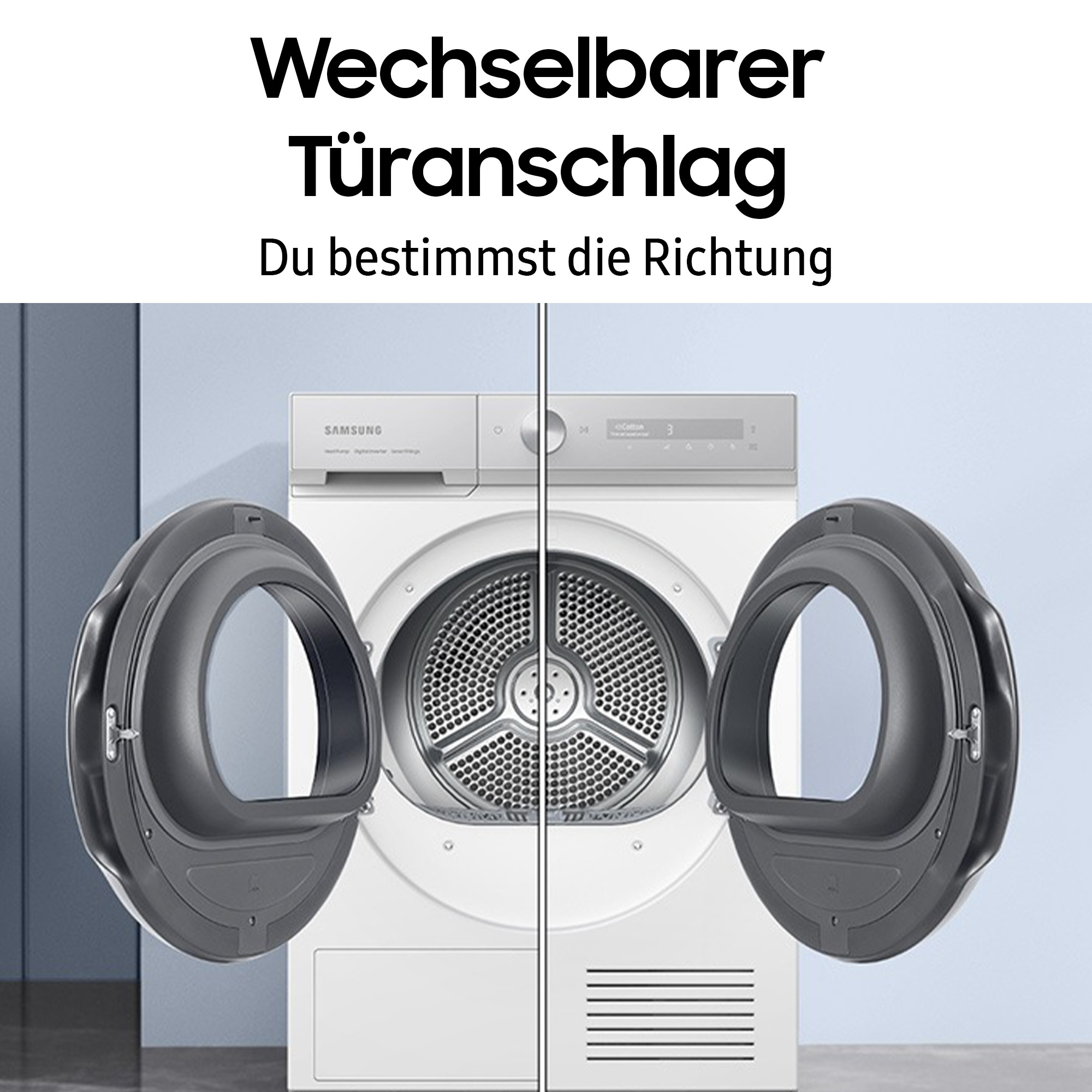 Samsung Wärmepumpentrockner »DV81CGC2B0AE«, DV5000C, 8 kg, Air Refresh & Hygiene-Programm