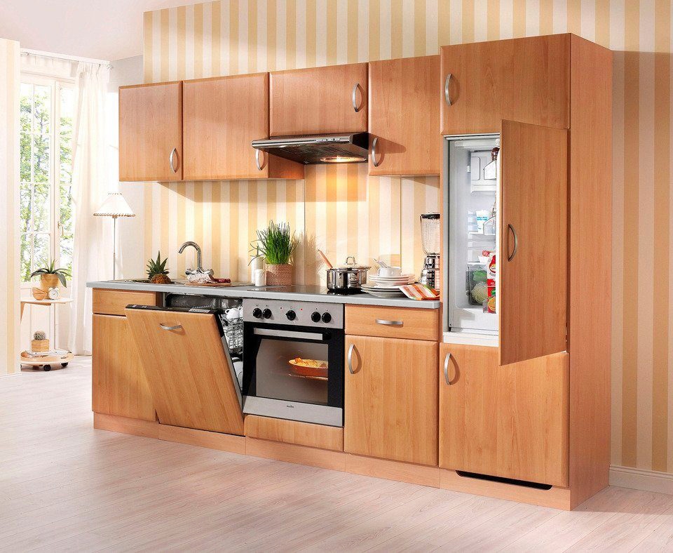 wiho Küchen Küchenzeile »Prag«, mit E-Geräten, Breite 280 cm bequem  bestellen