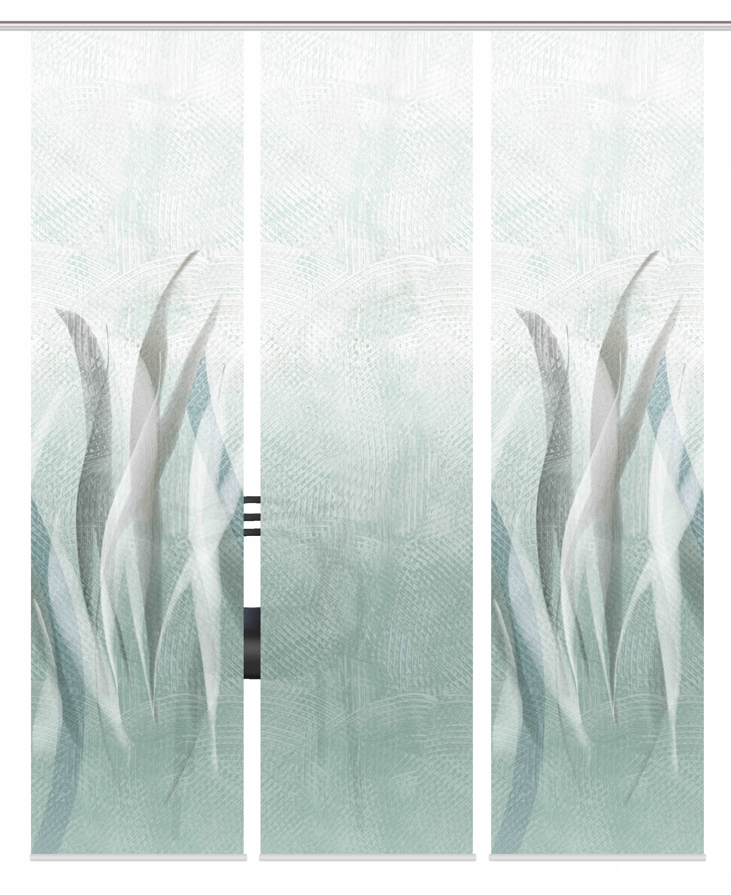 HOME WOHNIDEEN Schiebegardine »SIRALIO« Paneelwagen 3 Stk. tlg. SCHIEBEVORHANGSET,SEIDENOPTIK,DIGIDRUCK