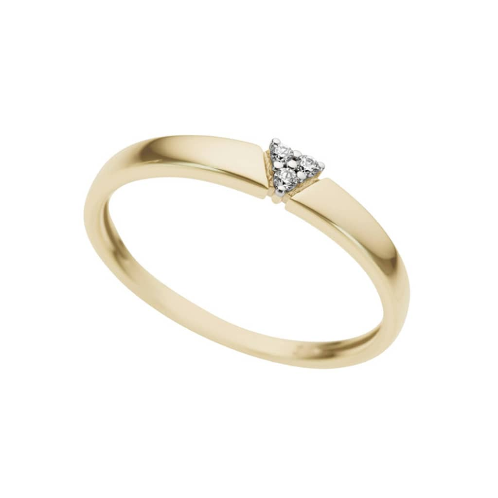 Firetti Diamantring »Schmuck Geschenk Gold 333 Damenring Goldring Diamant«