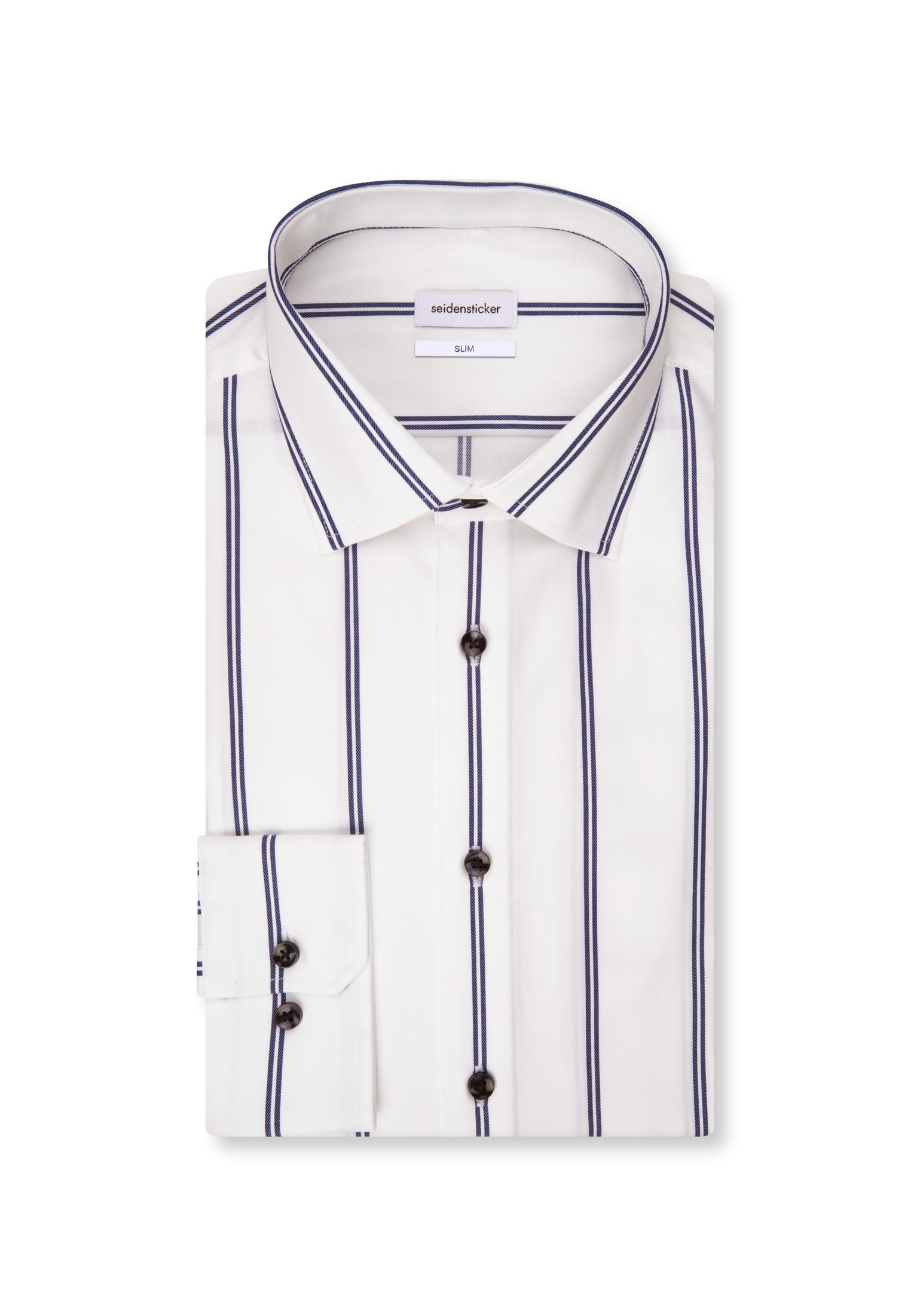 seidensticker Businesshemd »Slim« Slim 1/1 Kentkragen Streifen