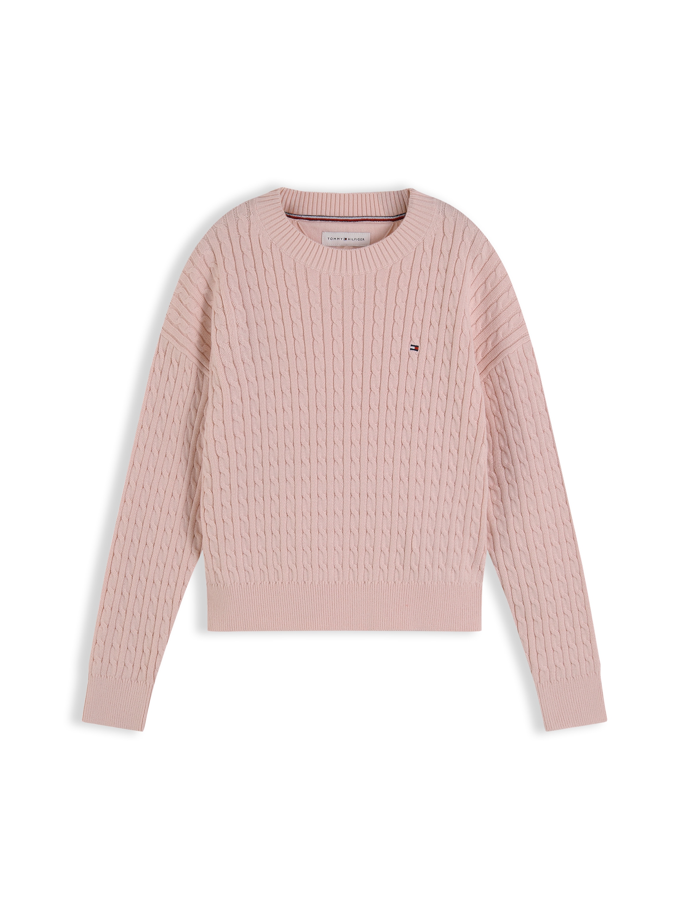 Tommy Hilfiger Strickpullover Rundhalsausschnitt, Regular Fit, Kinder bis 16 Jahre